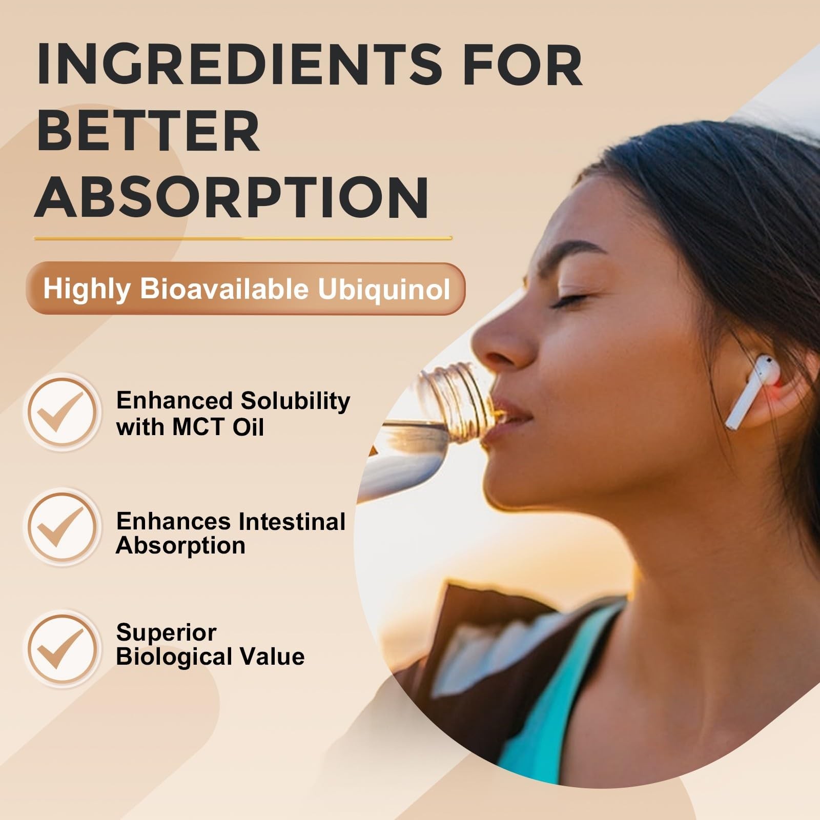 Ubiquinol CoQ10 400mg Softgels with Vitamin C & Vitamin E & Selenium, Max-Abs…