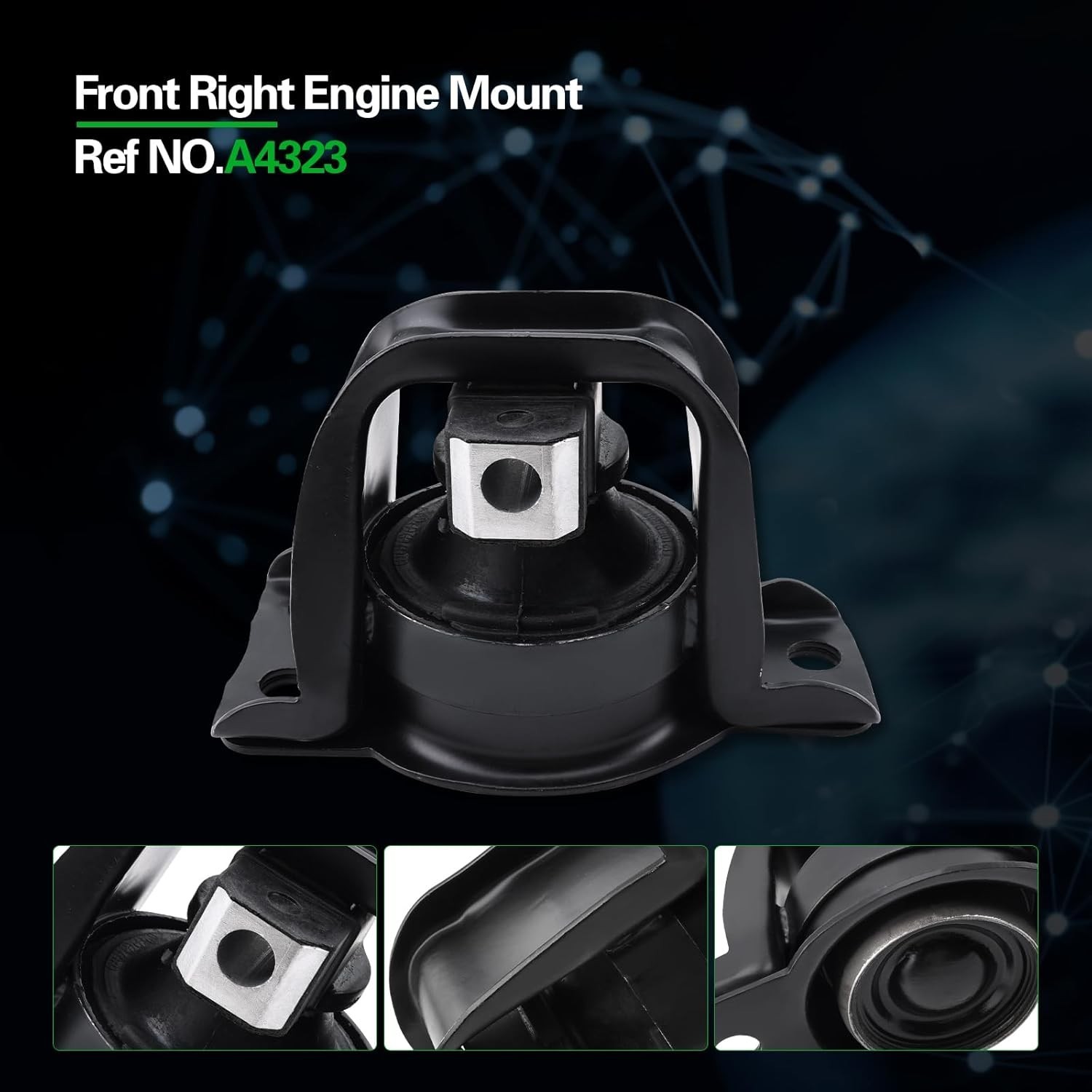 Engine Motor and Trans Mount Kit Compatible with NV200 2013-2021 & City Express