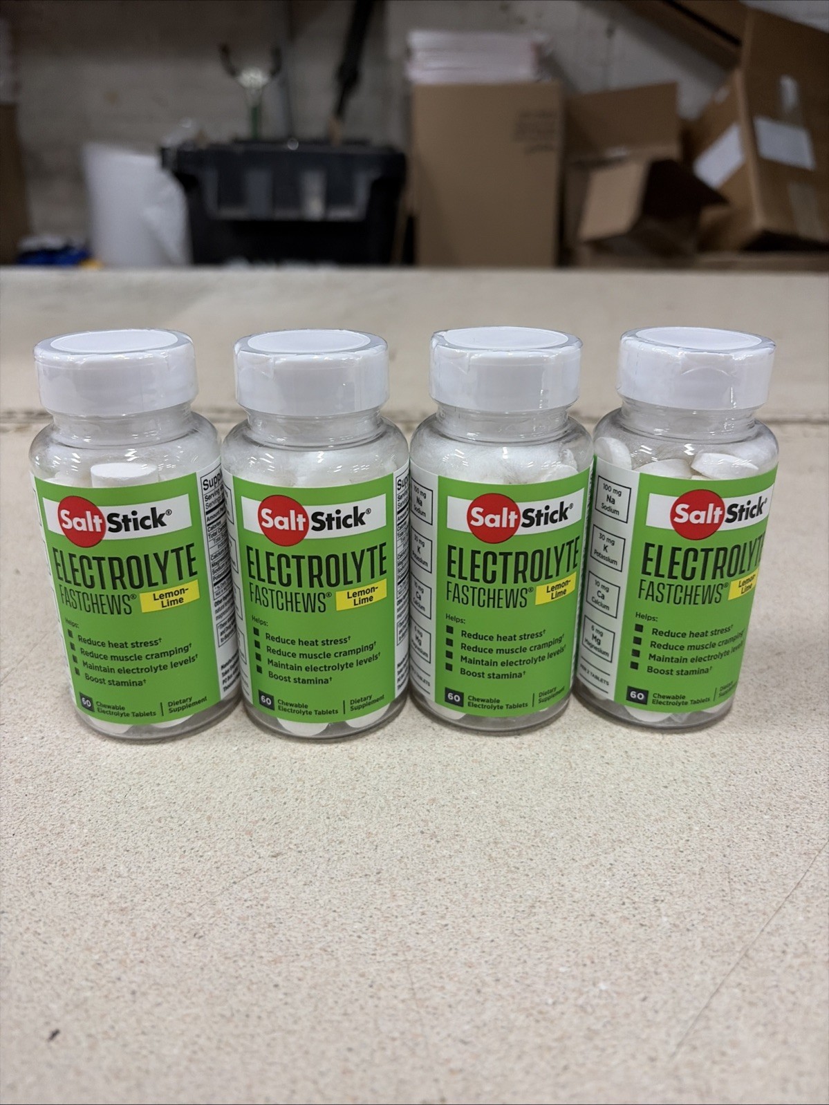 SaltStick FASTCHEWS Chewable Electrolyte Replacement, EXP: 11/2025, 4-PACK
