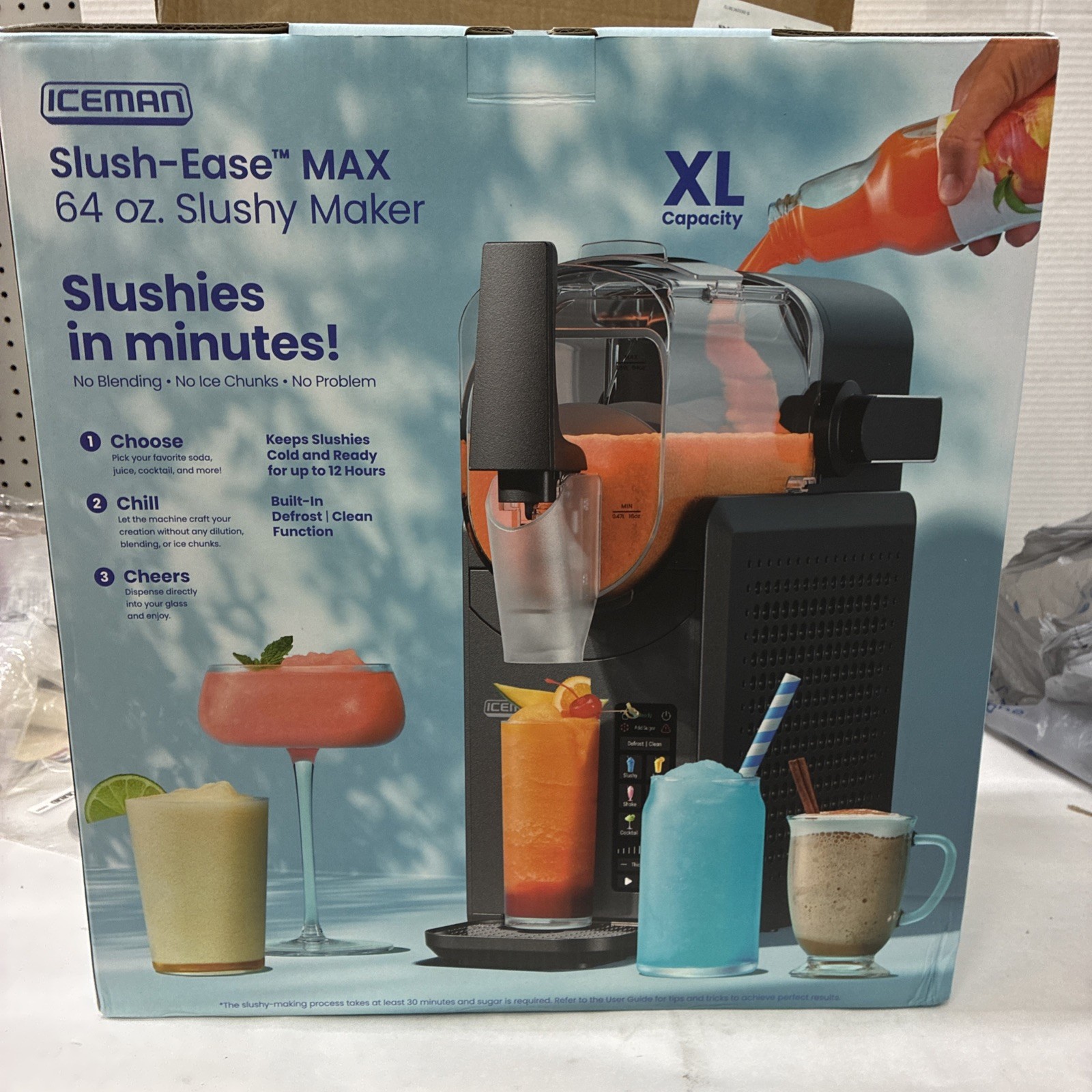 Iceman by Chefman Slush-Ease Max 64oz Slushy Maker XL Capacity