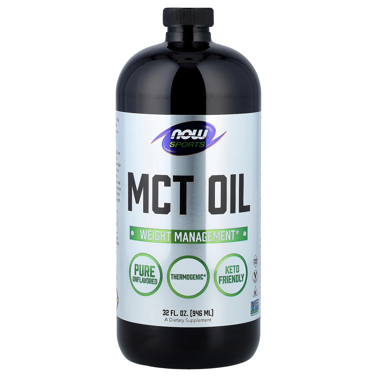 2 X NOW Foods, Sports, MCT Oil, Unflavored, 32 fl oz (946 ml)