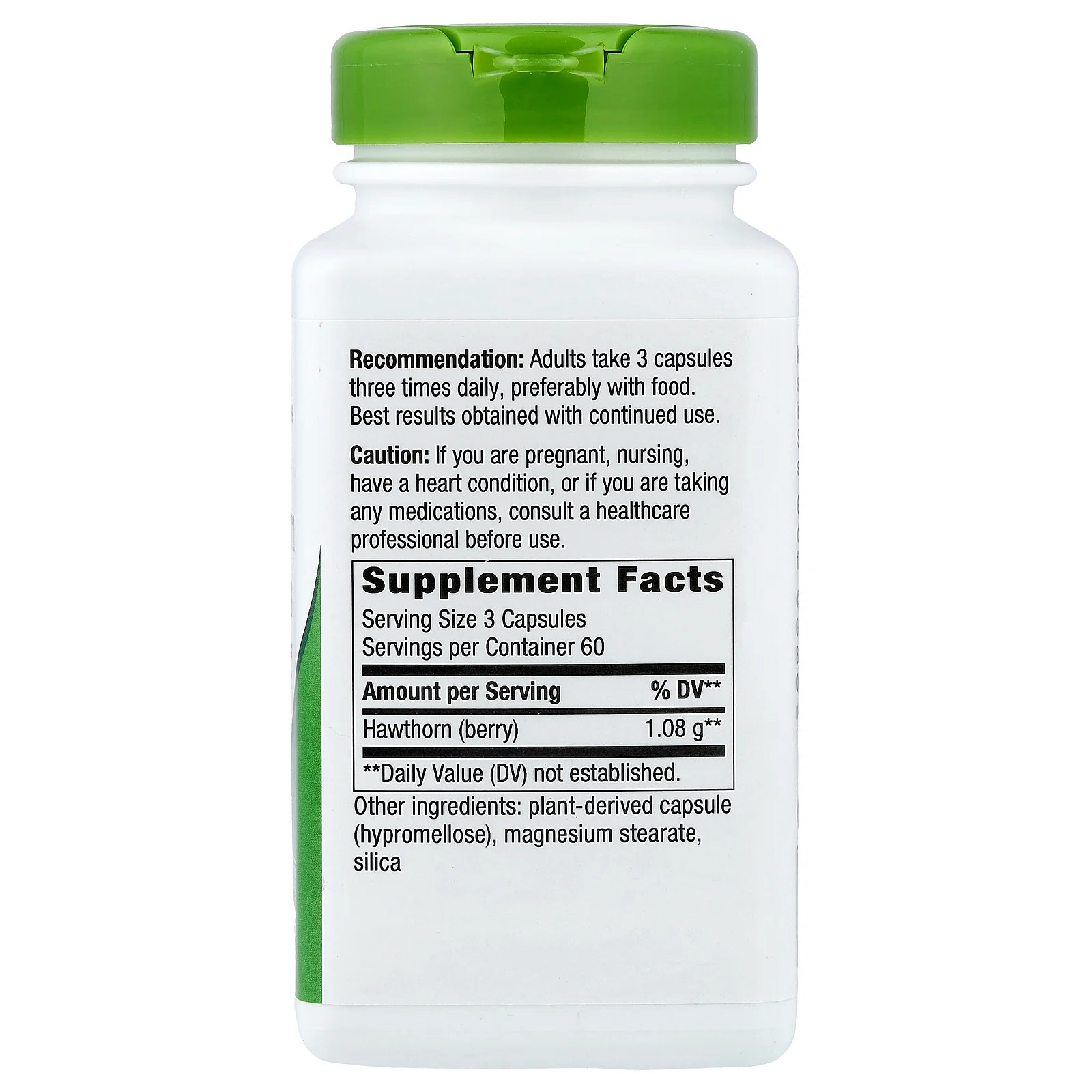 2 X Nature’s Way, Hawthorn Berries, 180 Vegan Capsules (360 mg per Capsule)