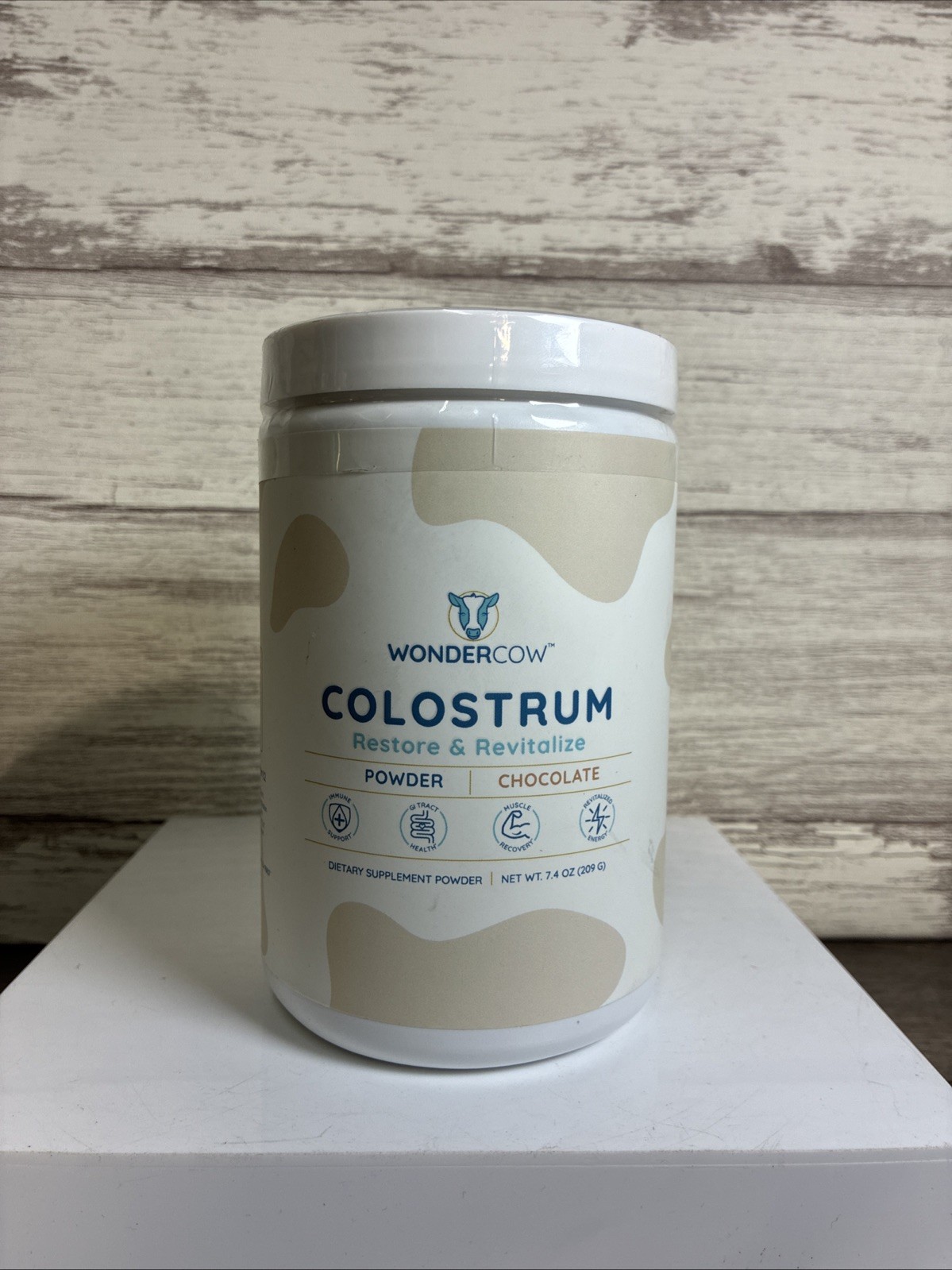 Colostrum Wondercow Restore & Revitalize Chocolate 7.4 oz – New Exp 7/25/2026