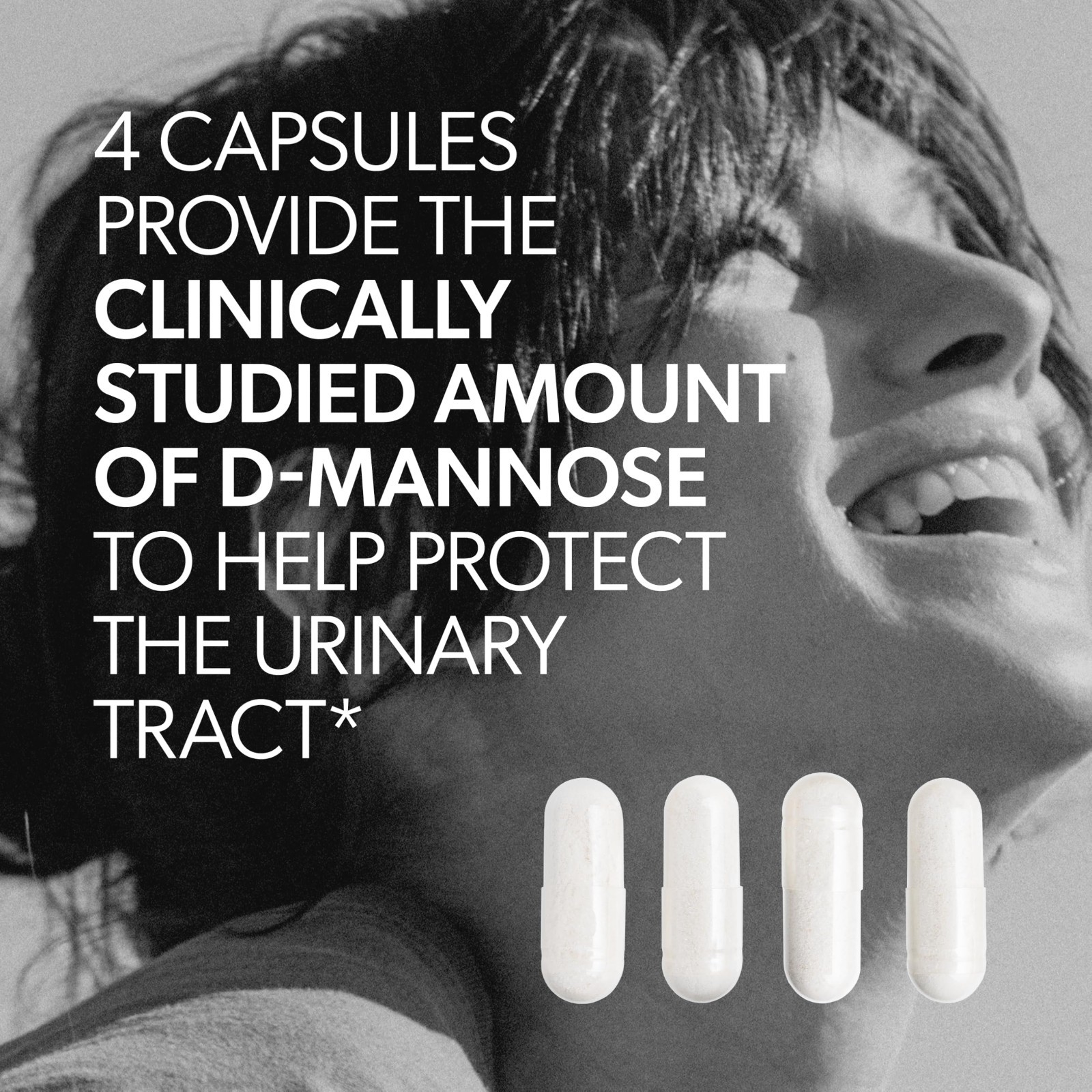 D-Mannose Urinary Tract Health Supplement – Cleanse & Protect, 120 Capsules