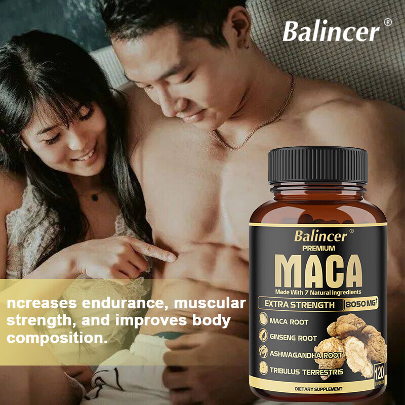 Maca Capsules 6000mg, Maca root Extract for Men & Women 120 Capsules