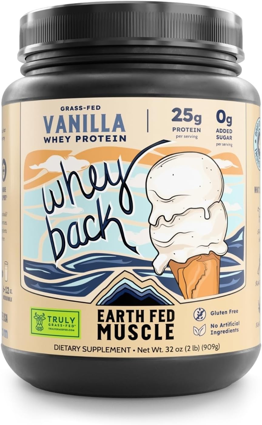 Earth Fed Muscle Whey Back Irish Grass Fed Whey Protein Isolate, ThirdParty C…