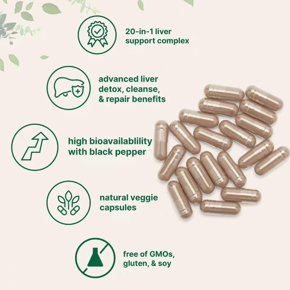 Micro Ingredients Liver Detox,240 Veggie Capsules,20-in-1 Advanced Assistance