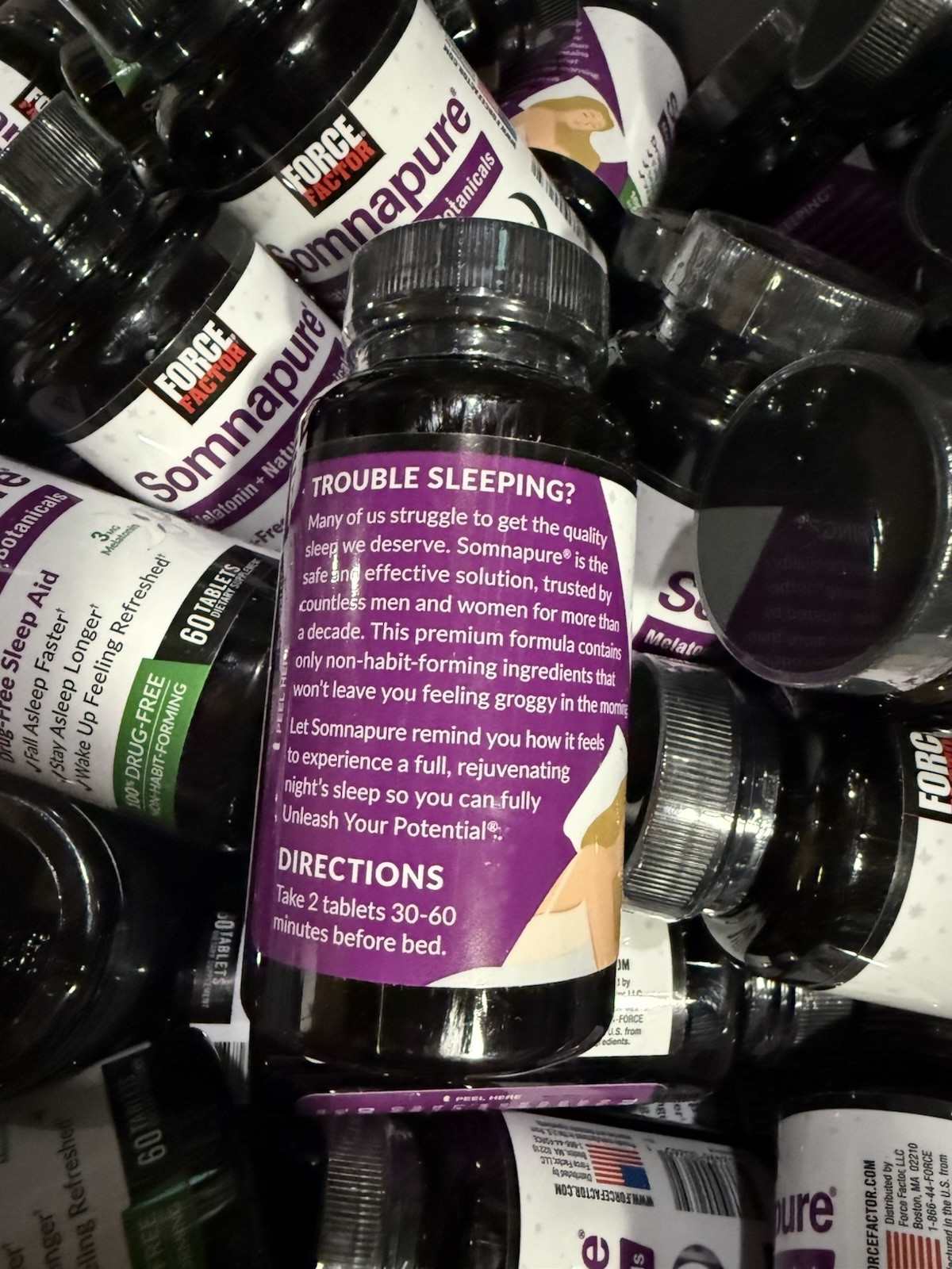 [Bulk lot of 25] Force Factor Somnapure Drug-Free Sleep Aid Exp 08/2029