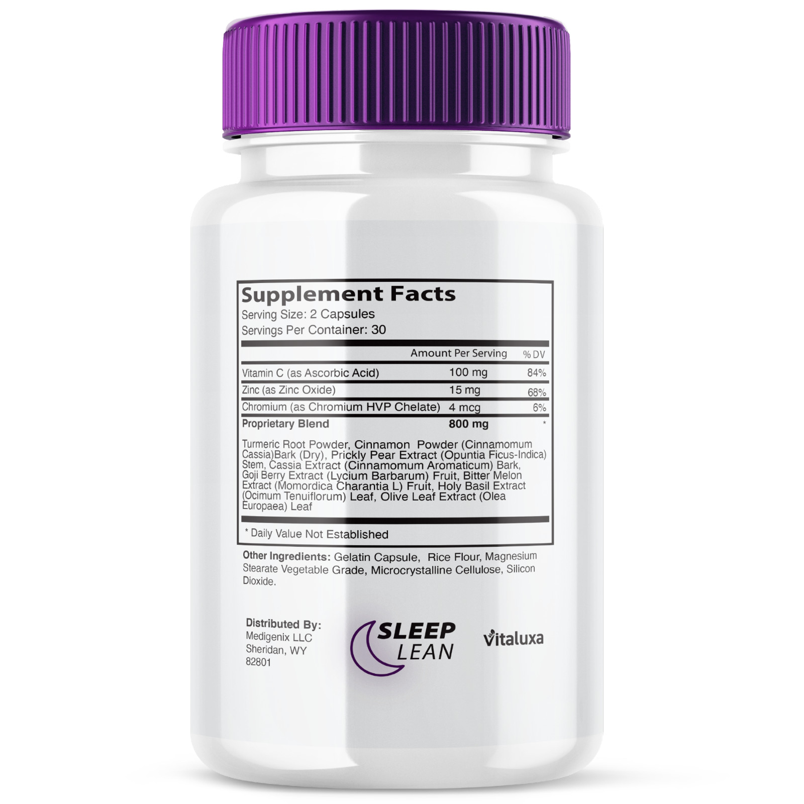 (5 Pack) Sleep Lean Capsule, Sleep Lean Wellness Supplement Pill (300 Capsules)
