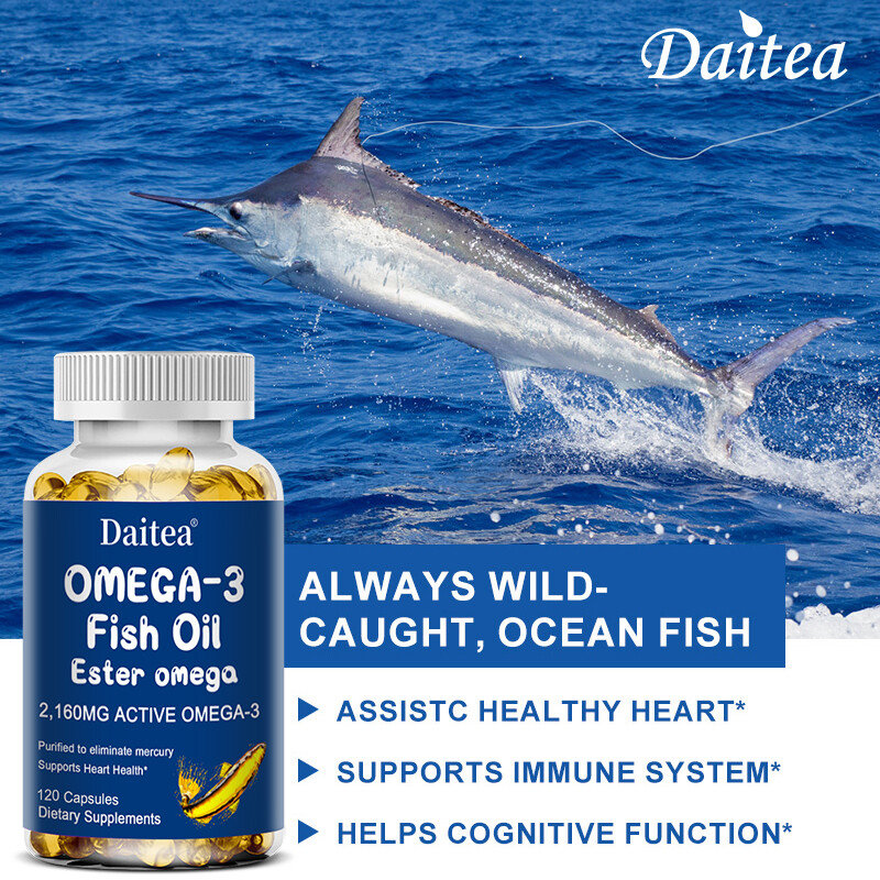 OMEGA-3 Fish Oil Esters – 2160 Mg Active Omega-3 Supports Heart Health