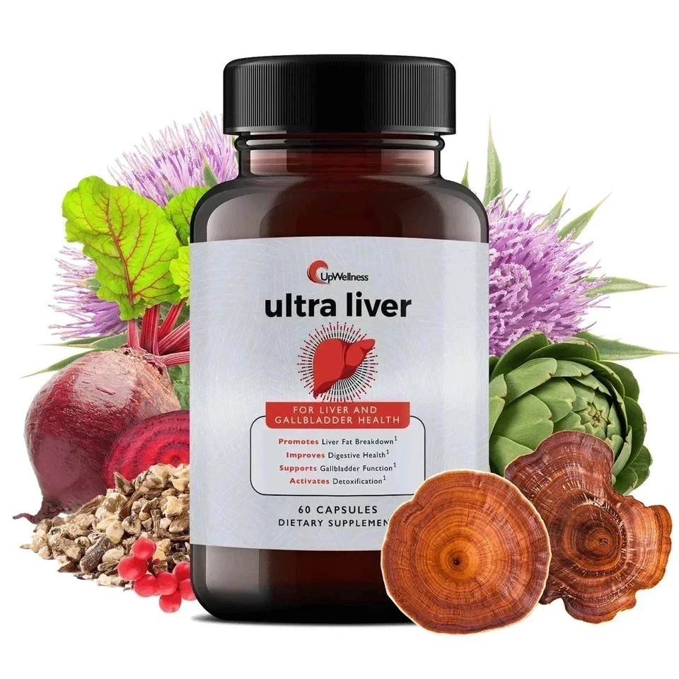 3Pcs UpWellness Ultra Liver Supplement for Liver Health and Gallbladder Support.
