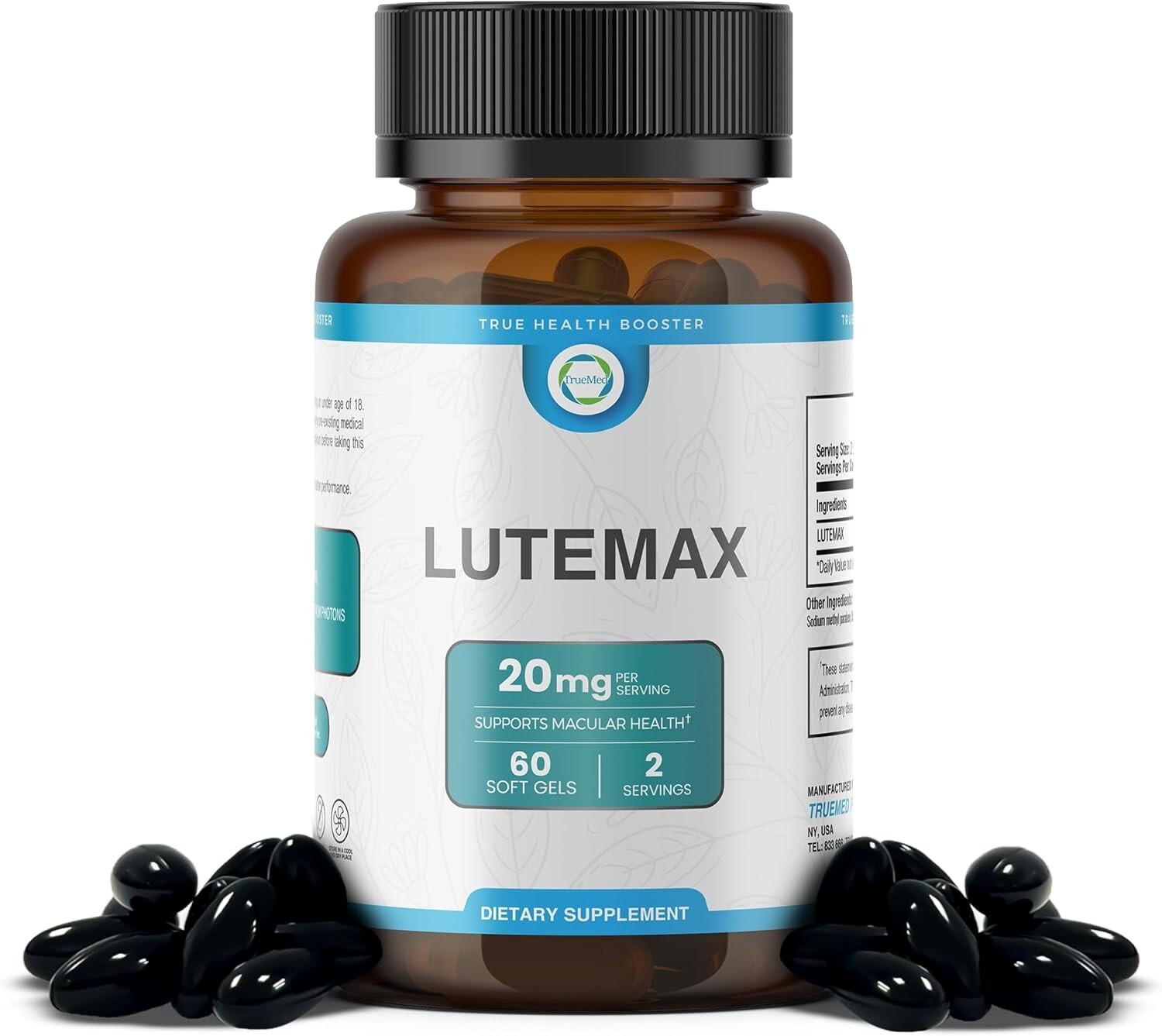 Lutemax 20mg Supplement Supports Macular Health Vision Clarity 60 Softgels
