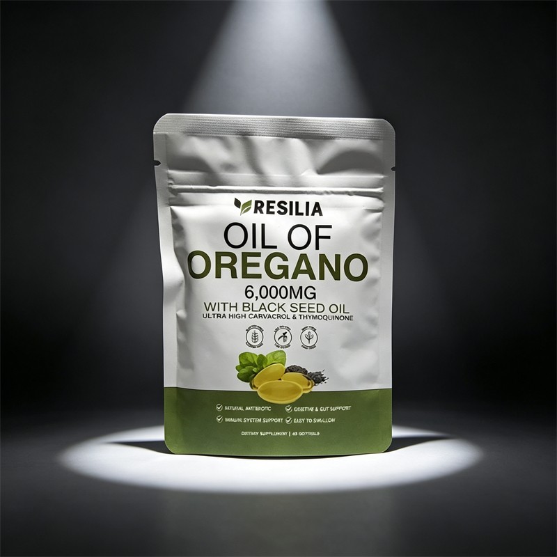 2 PACK Resilia Oil of Oregano 6000mg with Black Seed Oil Softgels – 60 Capsules