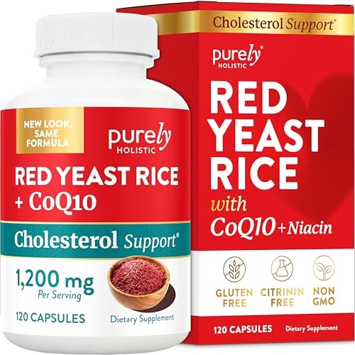 Red Yeast Rice CoQ10 Supplement – Heart Health 120ct