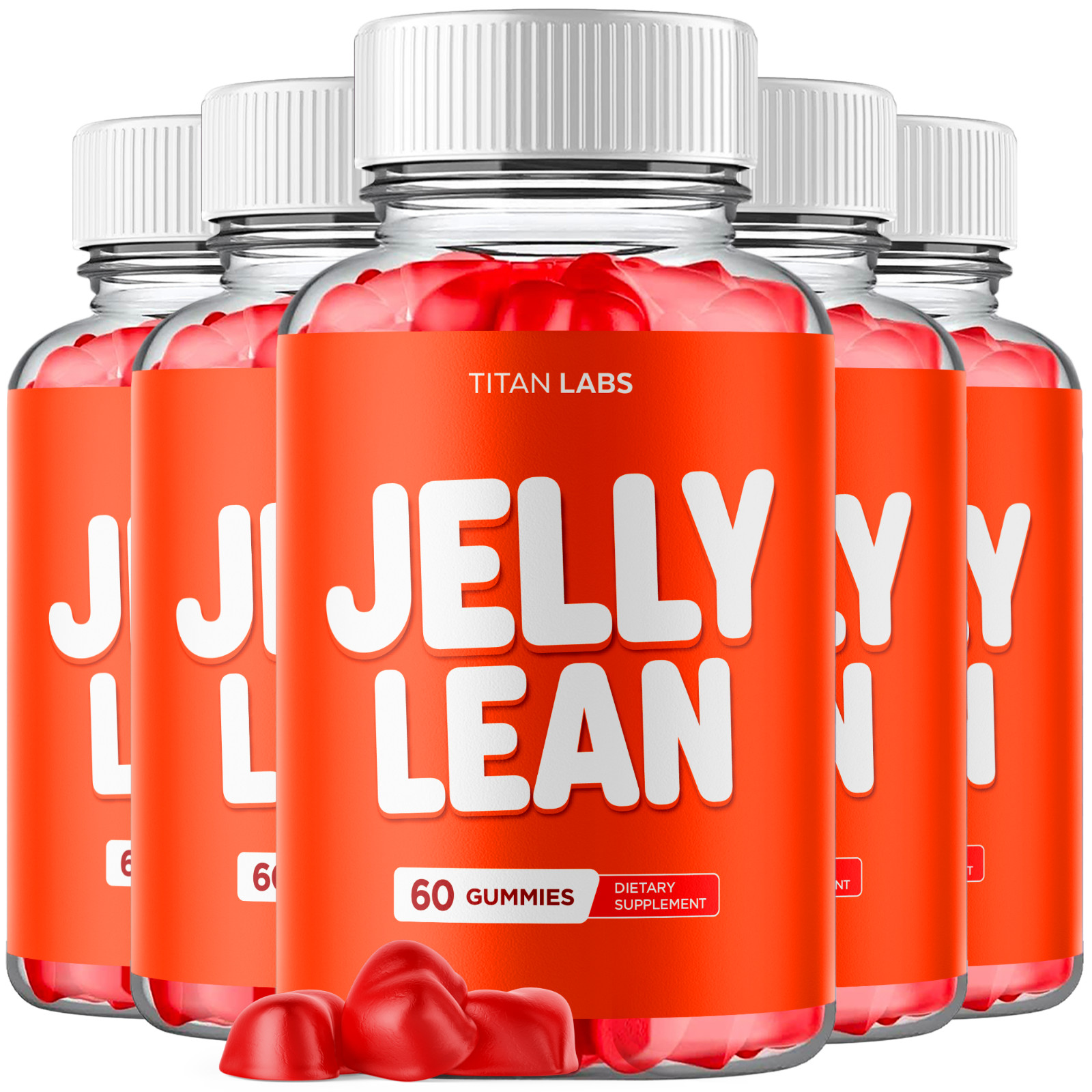 (5 Pack) Jelly Lean Keto ACV Gummys 1000MG Vitamin Formula JellyLean 300 Gummies