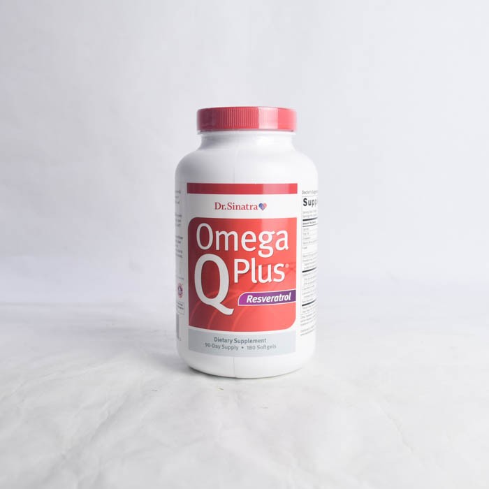 Dr. Sinatra Omega Q Plus Resveratrol 180 Softgels Omega 3 Supplement CoQ10 7/27