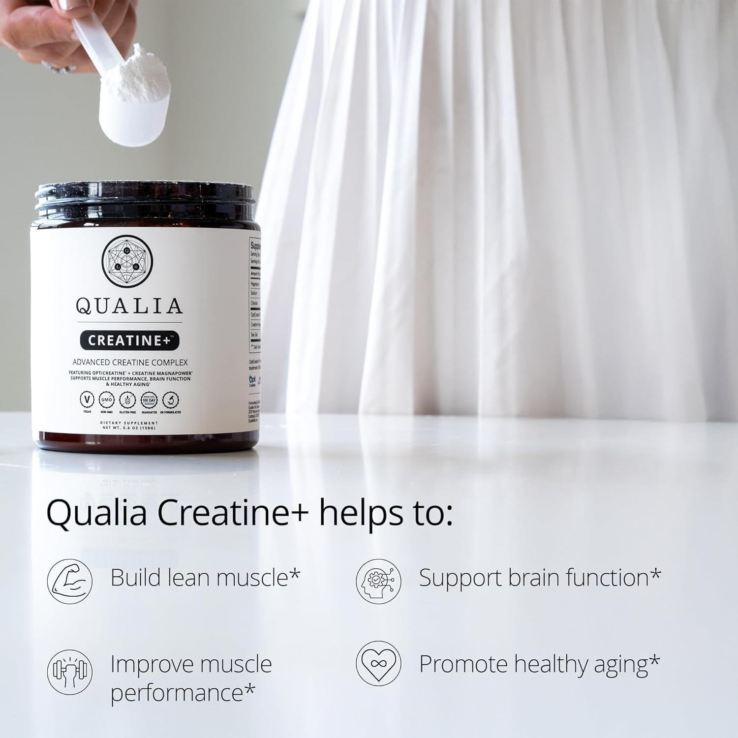 Qualia Creatine | Advanced Creatine Complex | 2 Sources + Magnesium | Optimiz…