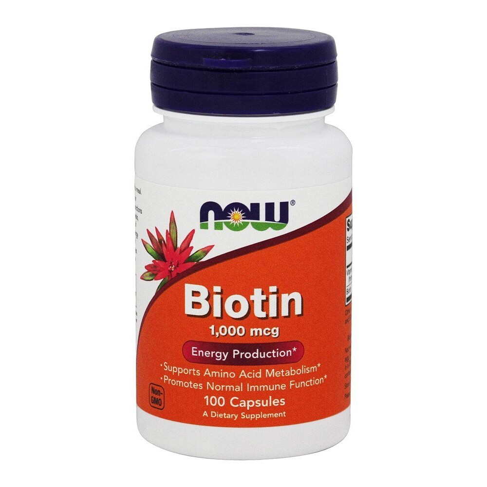 NOW Foods Biotin 1000 mcg., 100 Capsules