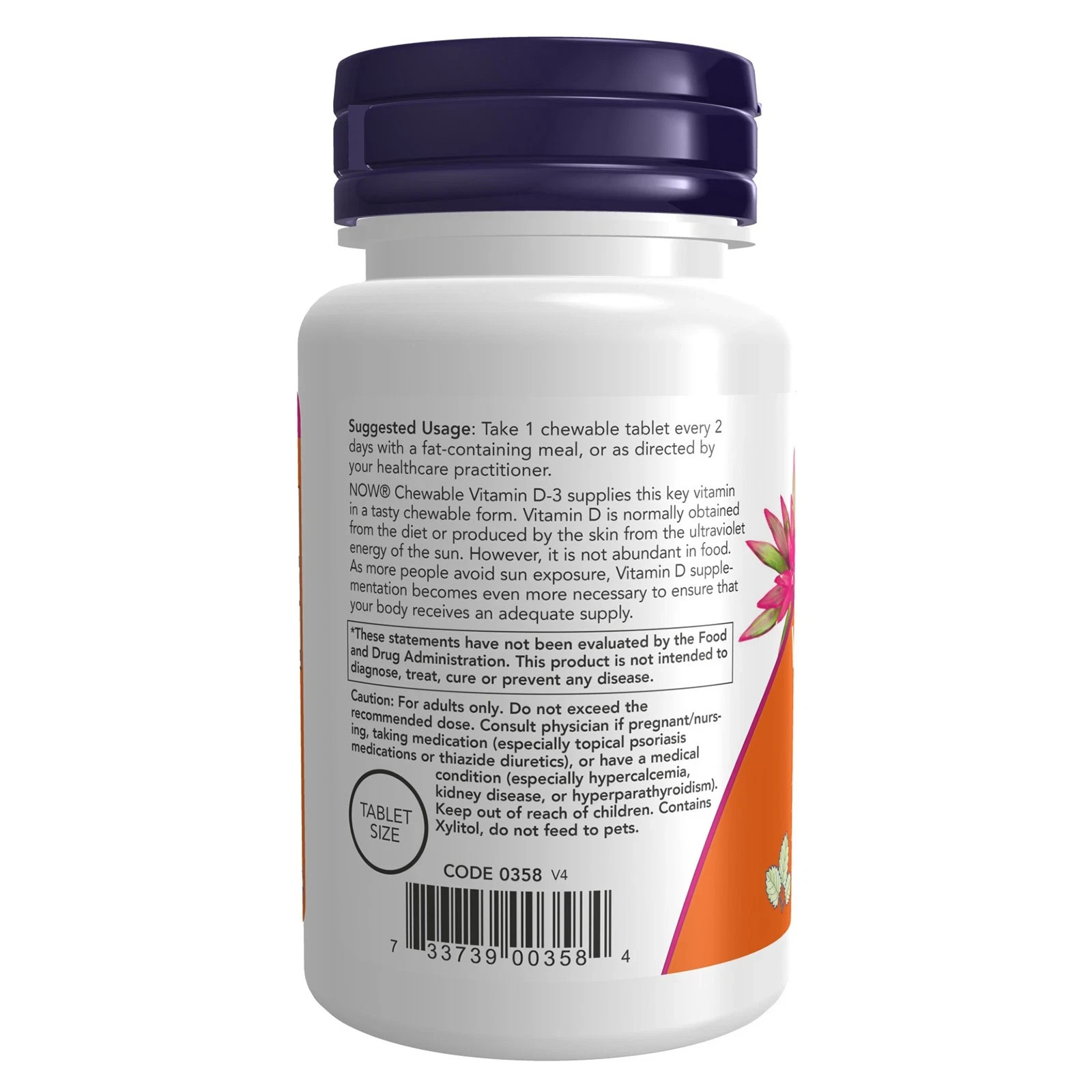 2 Pack Vitamin D-3 5000 IU Chewables