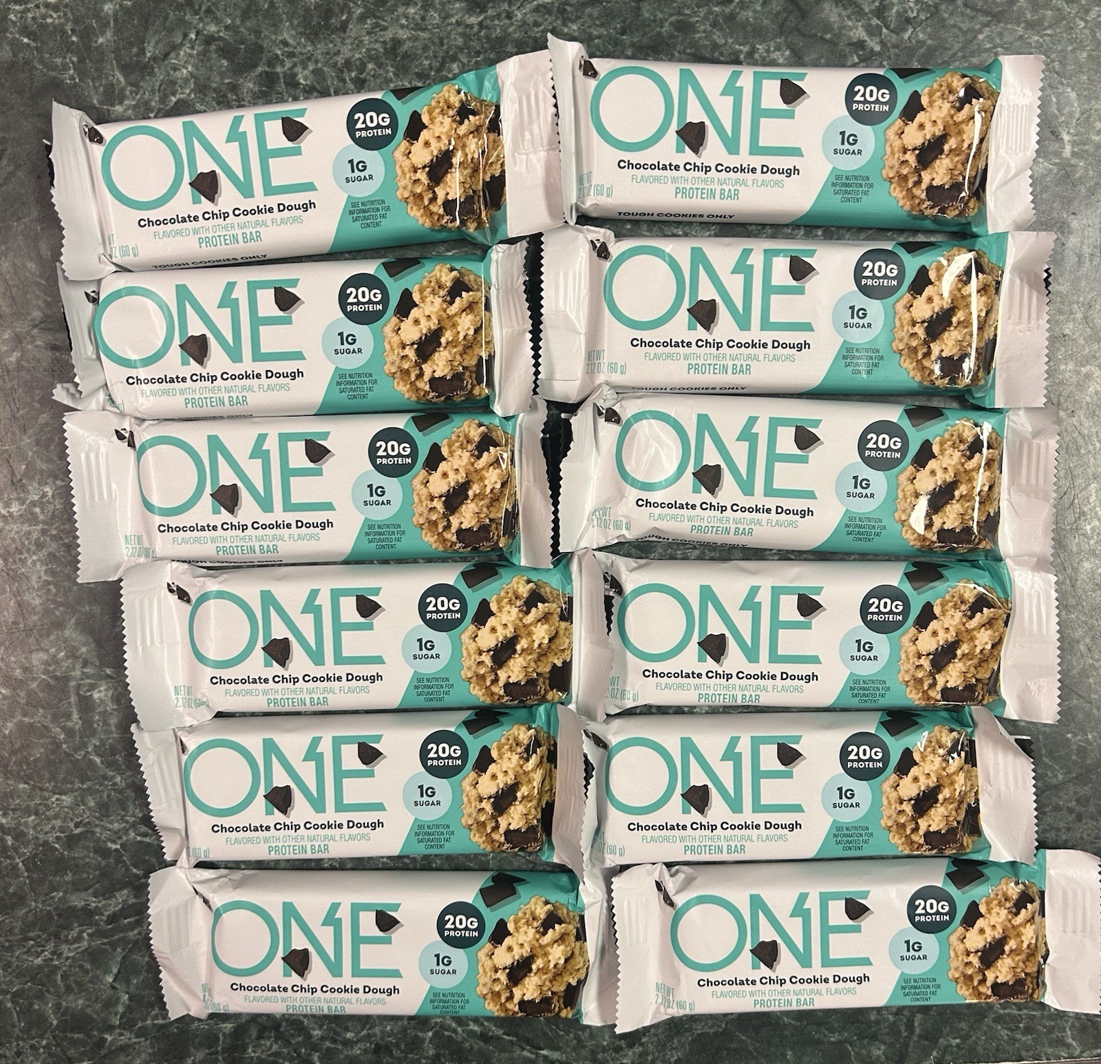 12-ONE Choc Chip Cookie Dough Protein Bar – 20g, 1g Sugar BB-07/2026