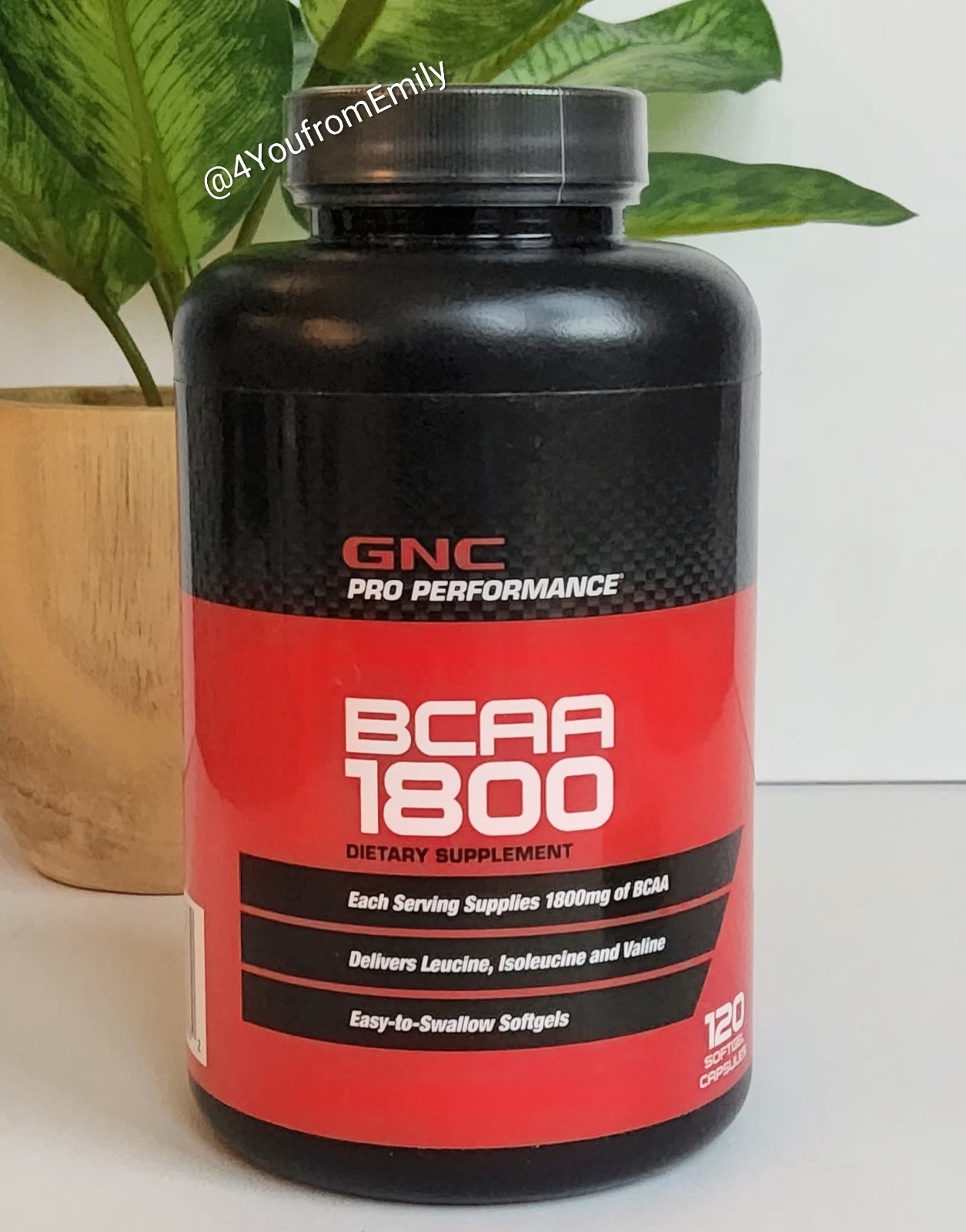120 Capsules- GNC PRO PERFORMANCE BCAA 1800mg Amino – Exp: 11/26
