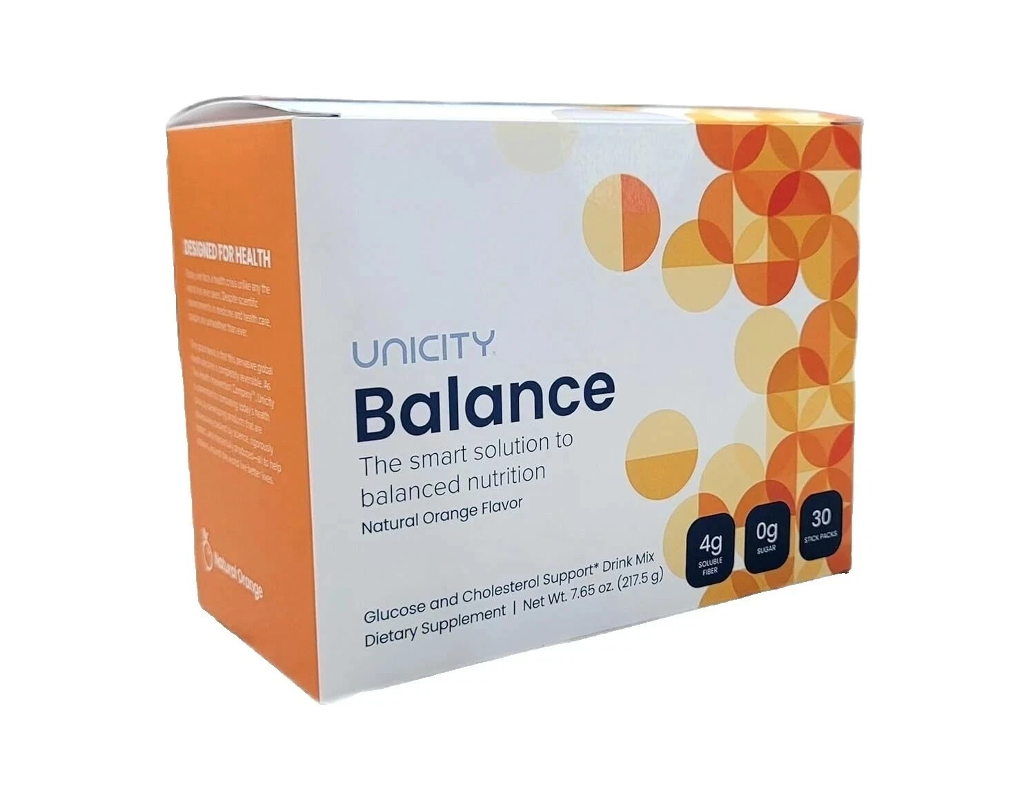 UNICITY Balance Cholesterol Support Drink Mix 30 Stick Pack (ORANGE) Exp 06/2027