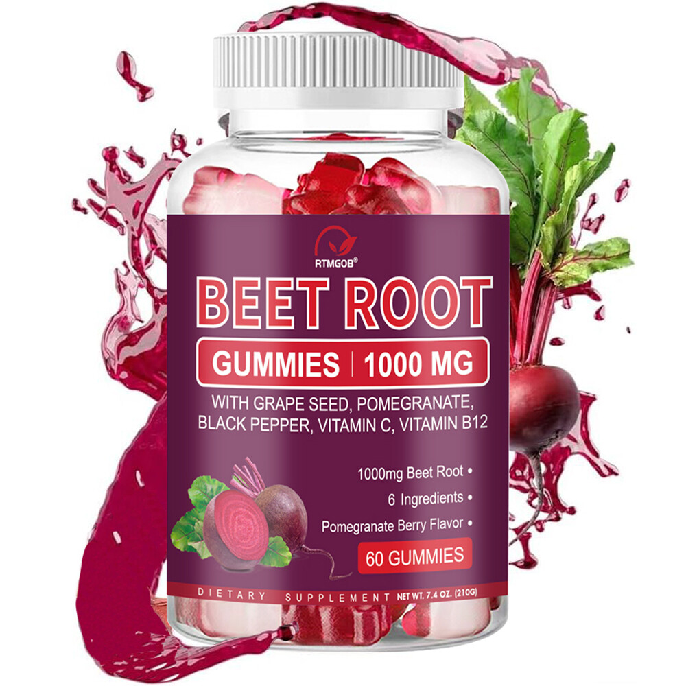 Beets Soft Chews Gummies with Beetroot & Magnesium – Circulation Support