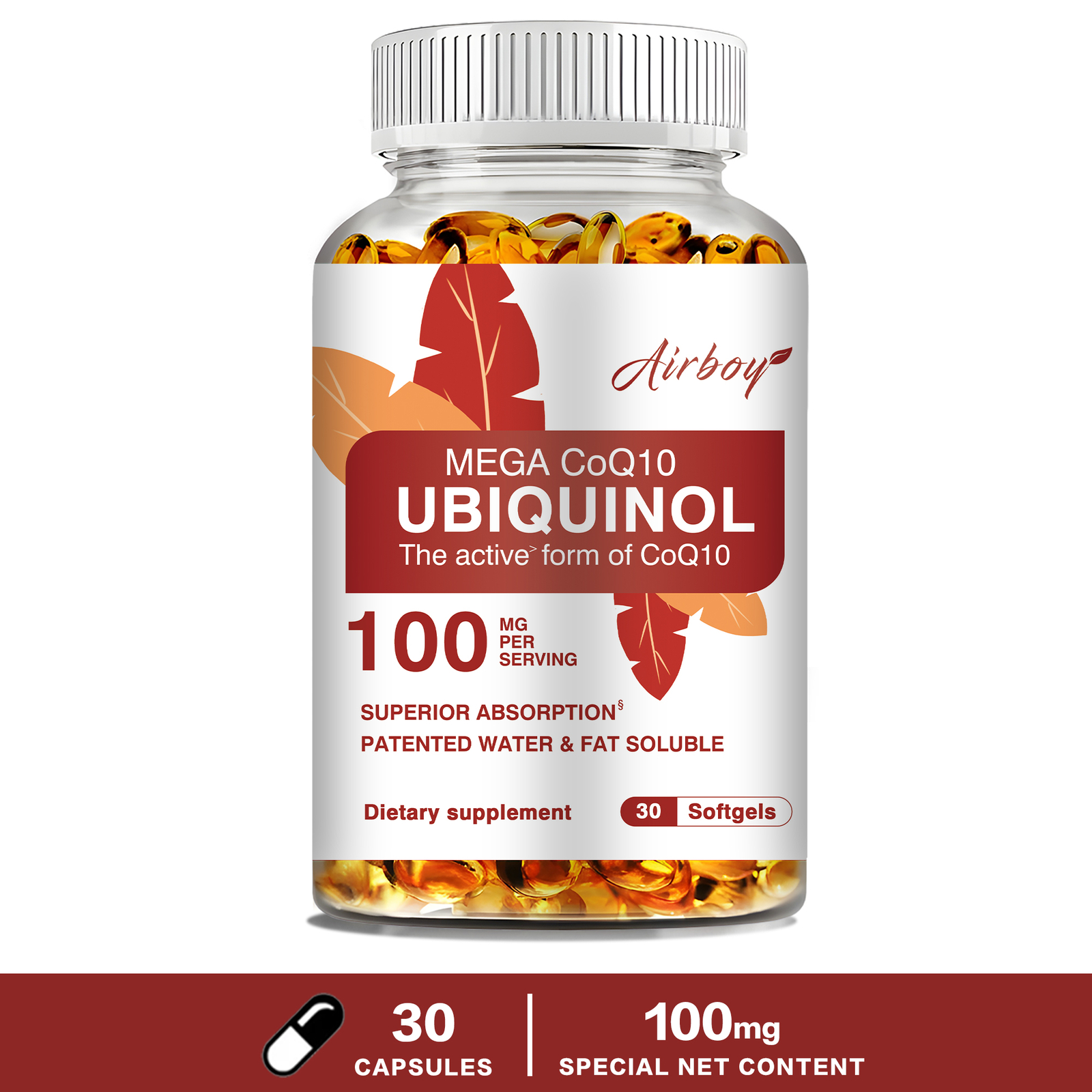 Ubiquinol CoQ10 – Powerful Antioxidant, Heart & Vascular Health, High Absorption