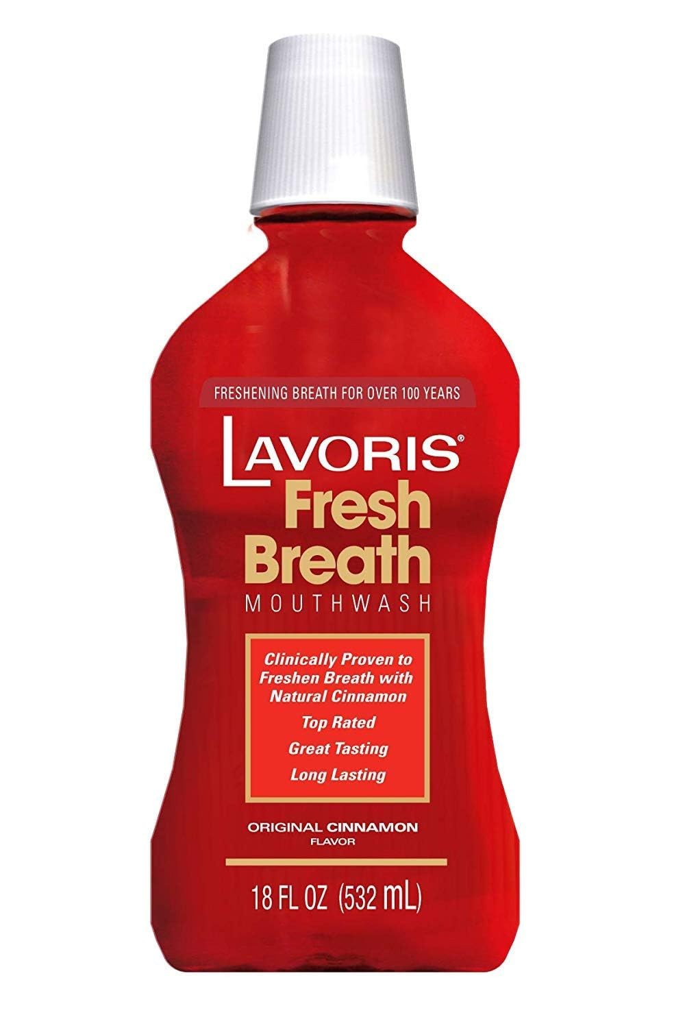 Lavoris Mouthwash Original Cinnamon, 15 oz 1 count (Pack of 1), Pink