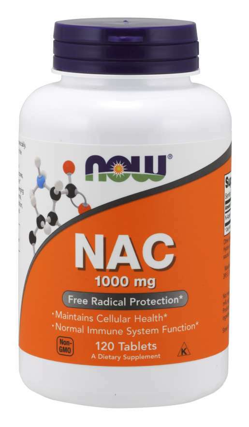 NOW Foods N-Acetyl-Cysteine (NAC) 1000mg 120 Tabs Immune System Function 9/25EX