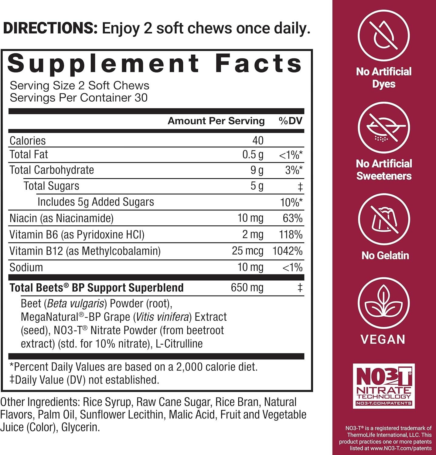 Total Beets Blood Pressure Support Chewables – Heart-Healthy Energy & Circula…