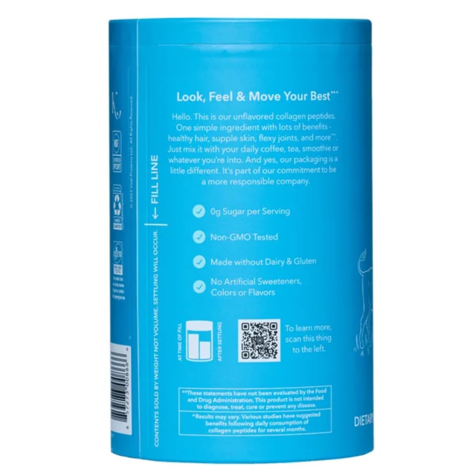 Vital Proteins Natural Whole Nutrition Collagen 1.5 Pound (Pack of 1)