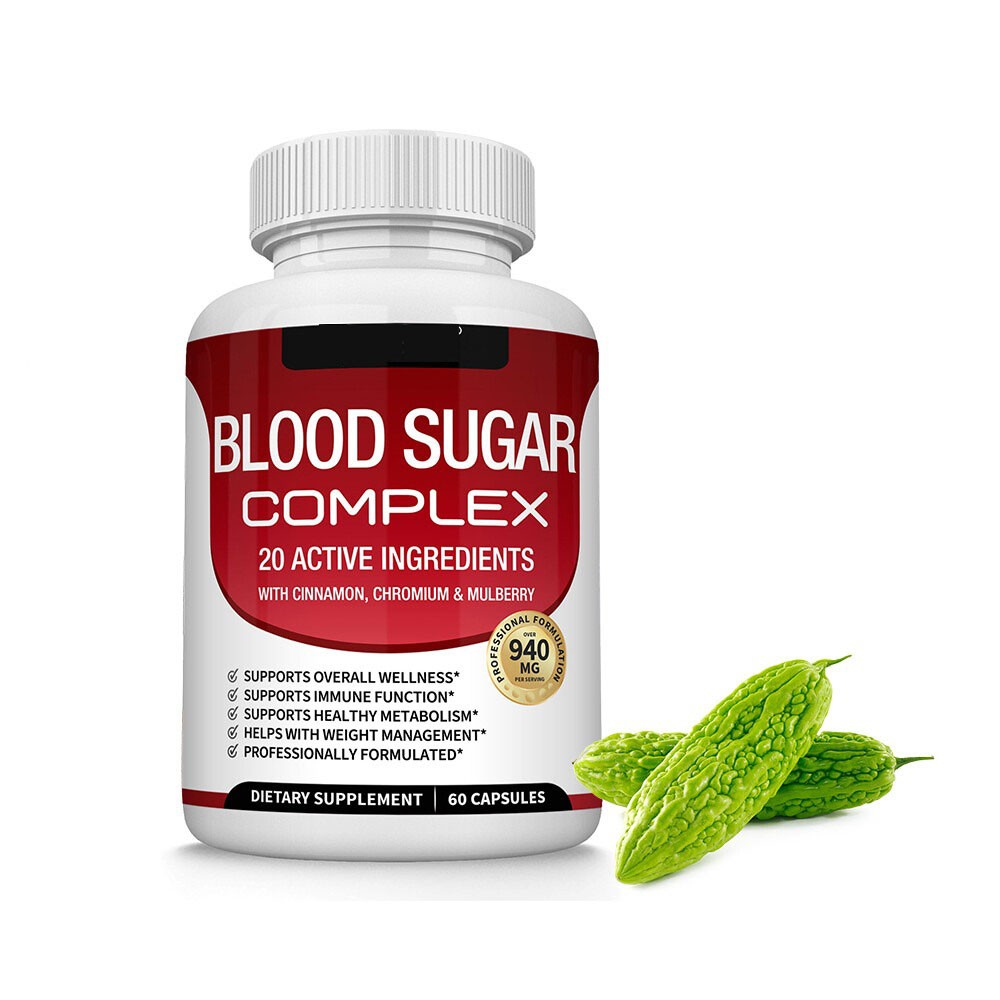 5/3bottles Sugar Blood Complex w/ Cinnamon, Chromium & Mulberry 60 Capsules