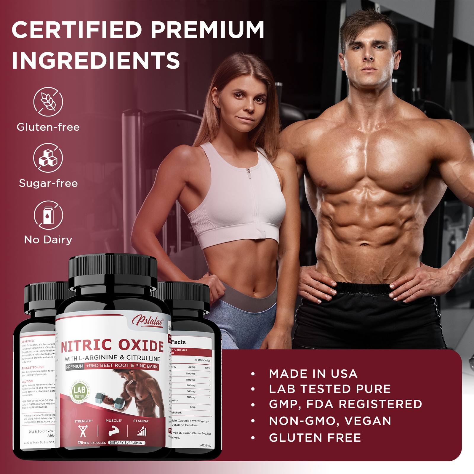 Nitric Oxide 120pcs – Muscle Pumps, Enhance Endurance, Improve Circulation
