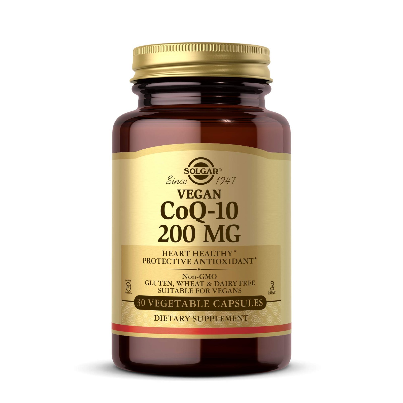 Solgar Vegetarian CoQ-10 200 mg, 30 Vegetable Capsules – Heart Healthy,