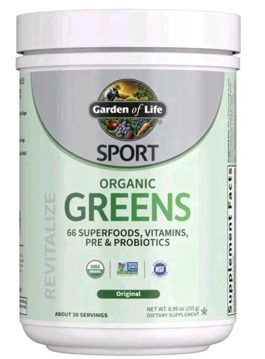 Garden Of Life Sport Organic Greens 8.99 oz (255 g) 30 Servings SEE PICTURES