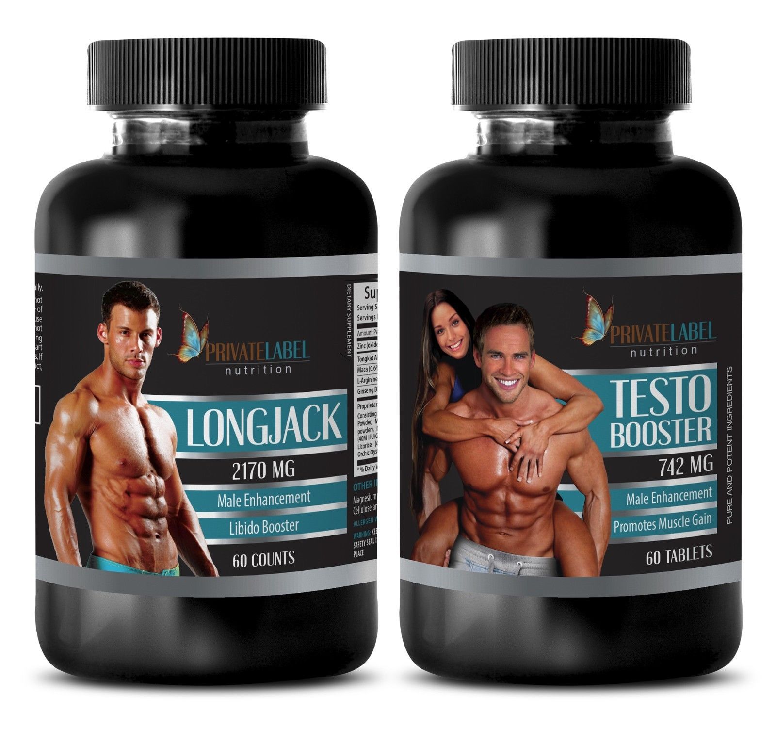 LONGJACK & TESTOSTERONE 742mg COMBO – testosterone booster for men over 50