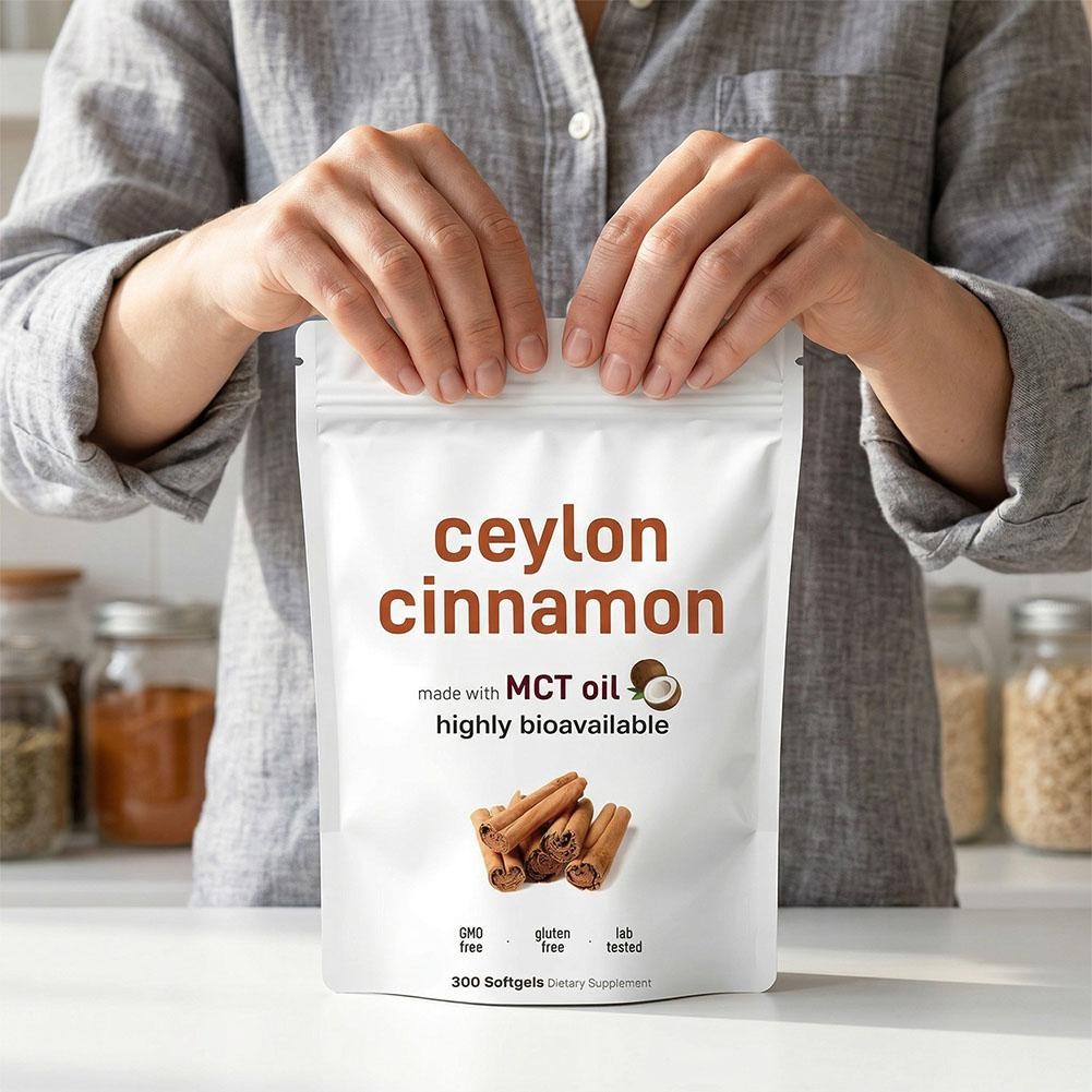 Advanced 2X Ceylon 7,200Mg Cinnamon Equivalent |300Softgels MCT Oil|HighlyBioava