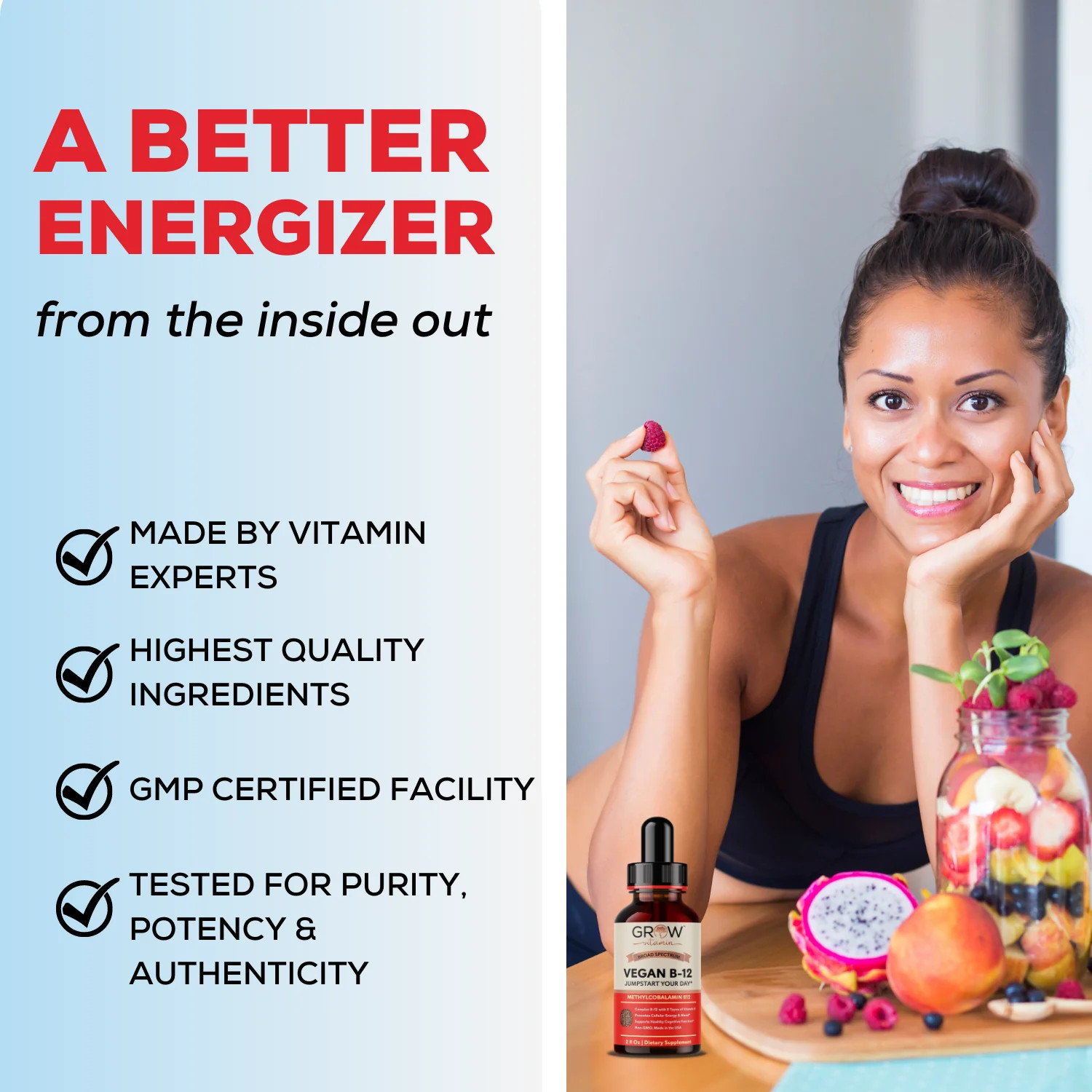 Grow Vitamin Vegan B12 Complex
