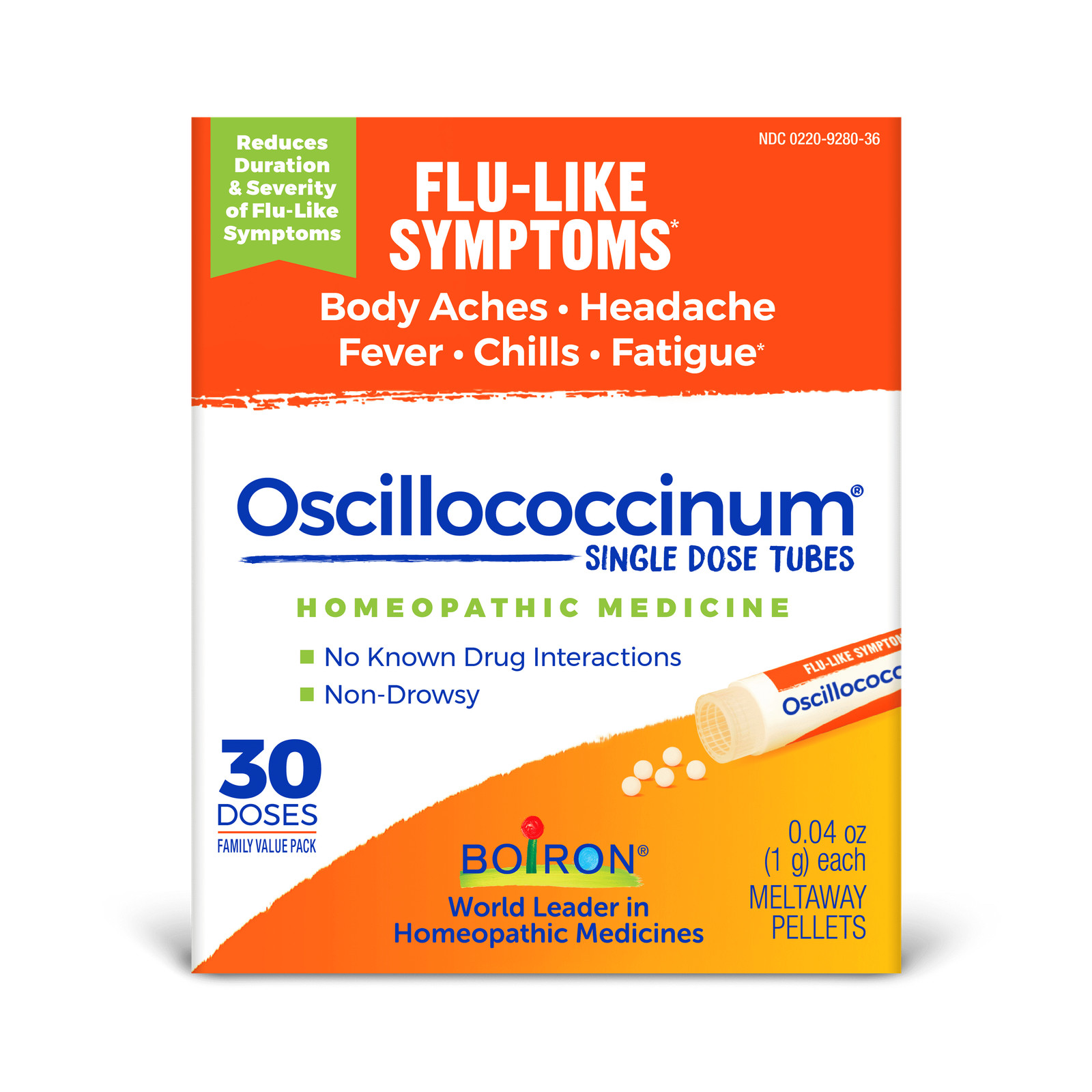 Boiron Oscillococcinum Homeopathic Medicine for Flu-like Symptoms, 30 Count