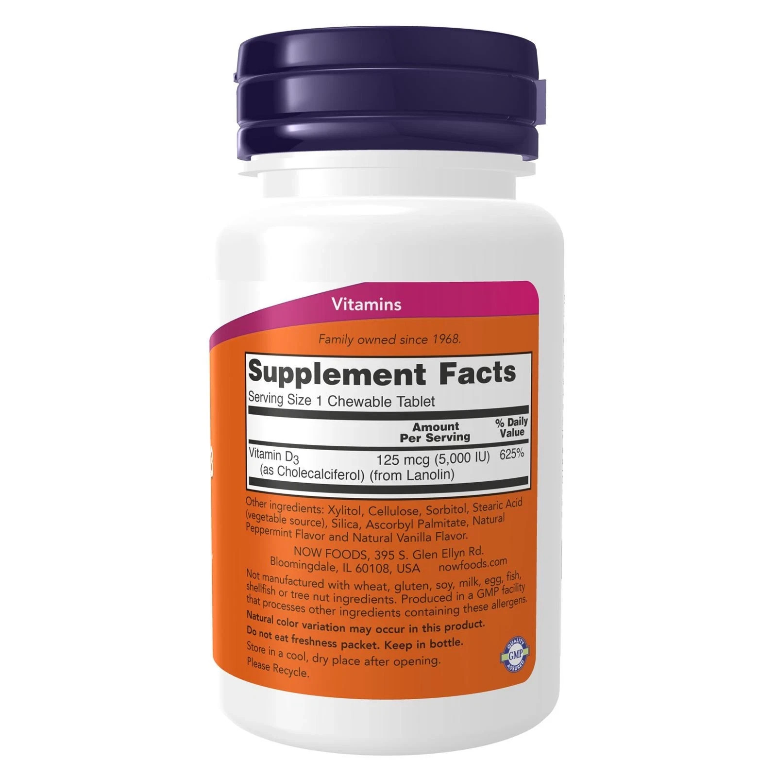 2 Pack Vitamin D-3 5000 IU Chewables