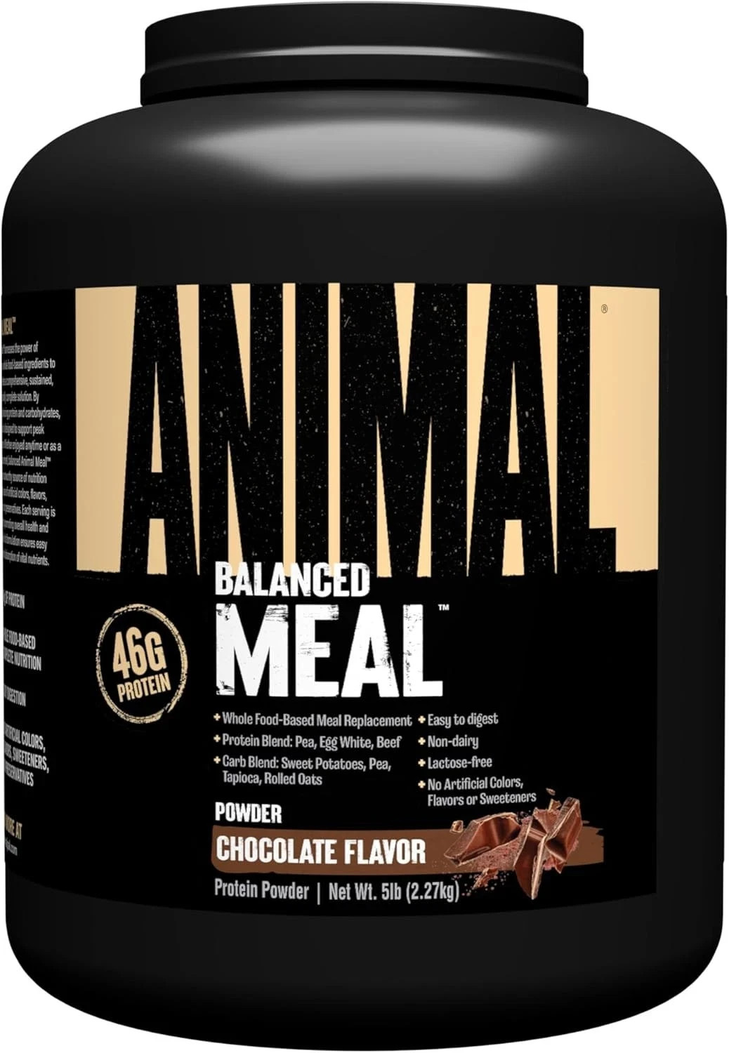 Animal Meal Balanced Whole Food Meal Replacement Protein Powder Egg Beef 5 Lb