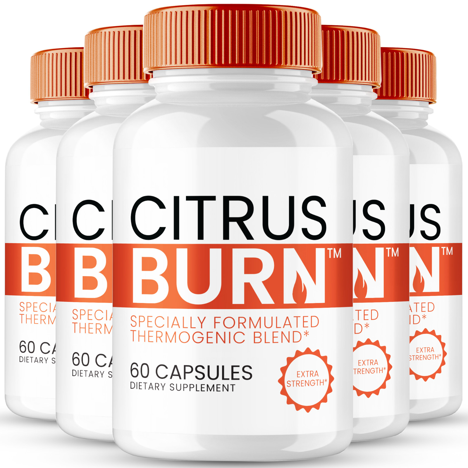 Citrus Burn Capsules, Official CitrusBurn Supplement Pills (5 Pack)
