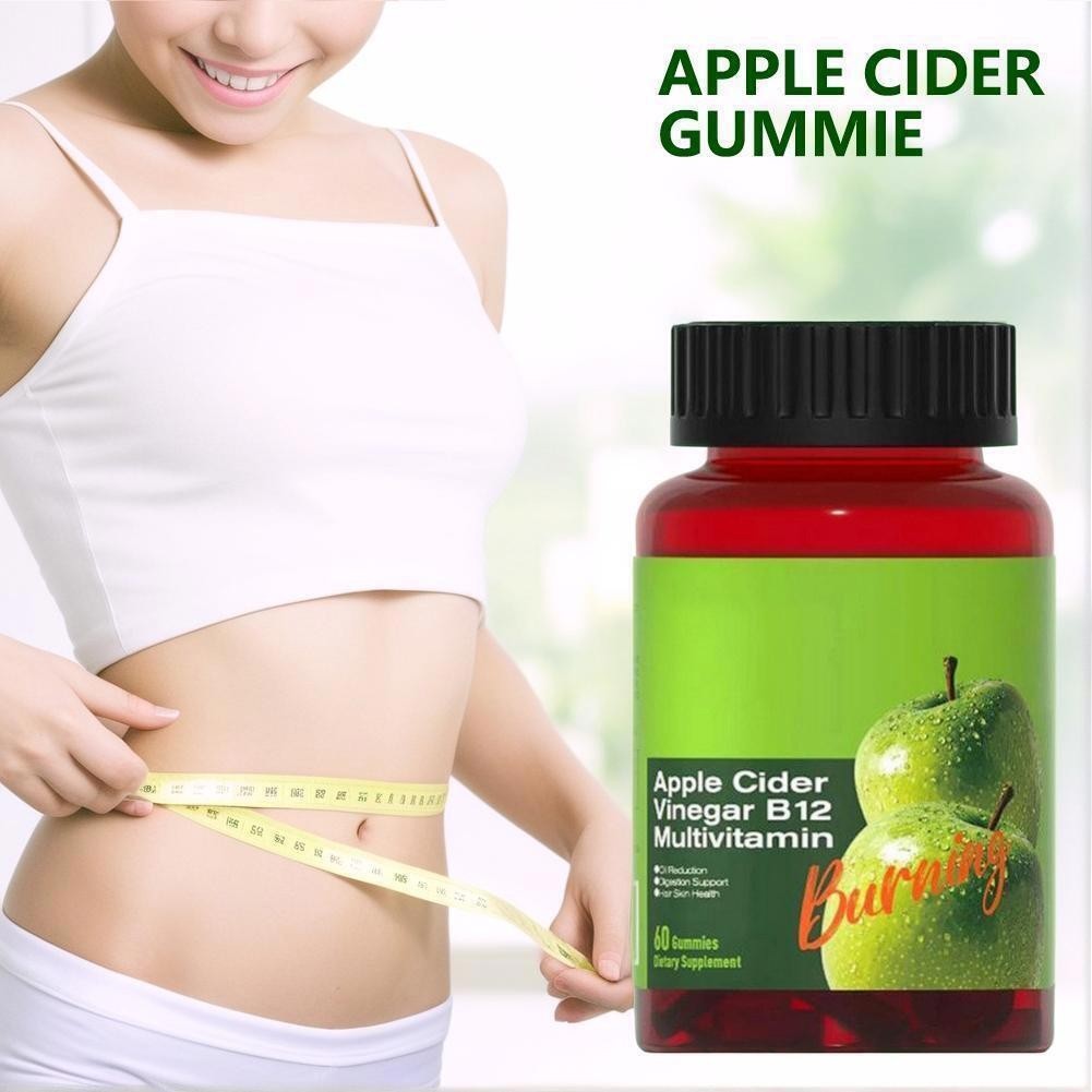 1-3PK Apple Cider Vinegar Updated B12 Multivitamin-Apple Cider Vinegar Gummies-6