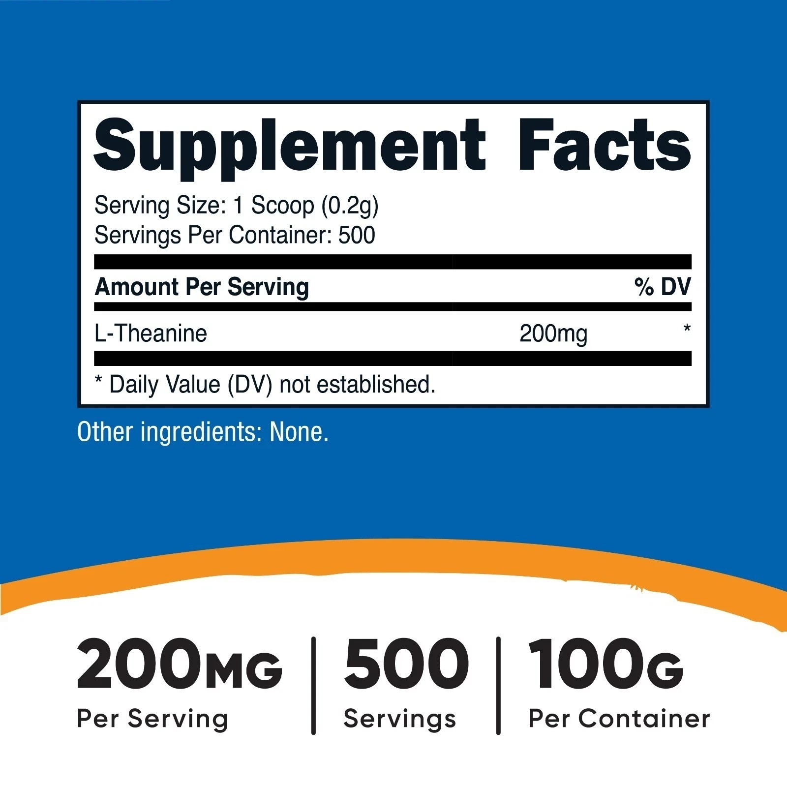 Nutricost Pure L-Theanine Powder 100 Grams s391