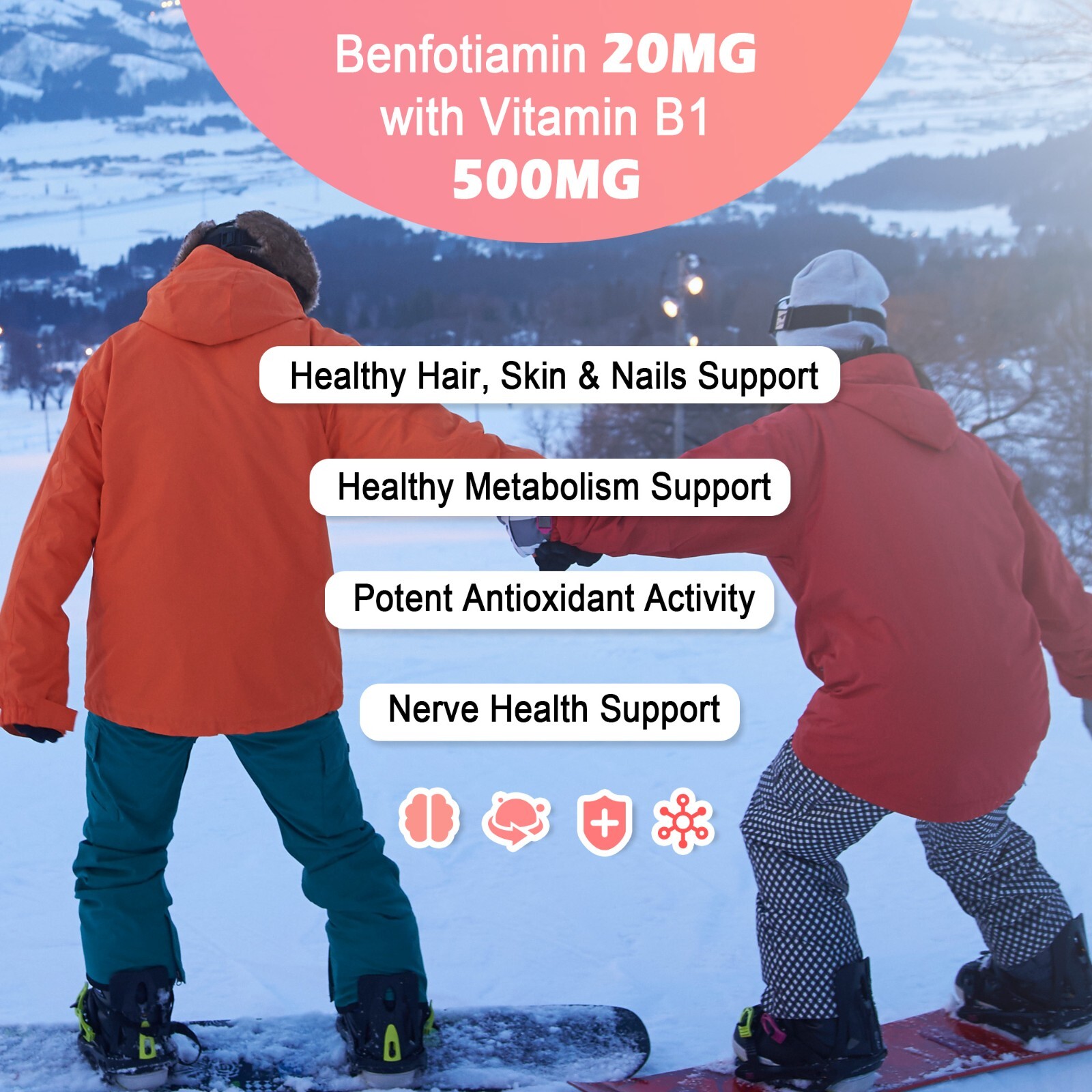 Vitamin B1 (Thiamin) 500 mg, 240 Caps – Energy Metabolism, Healthy Nervous