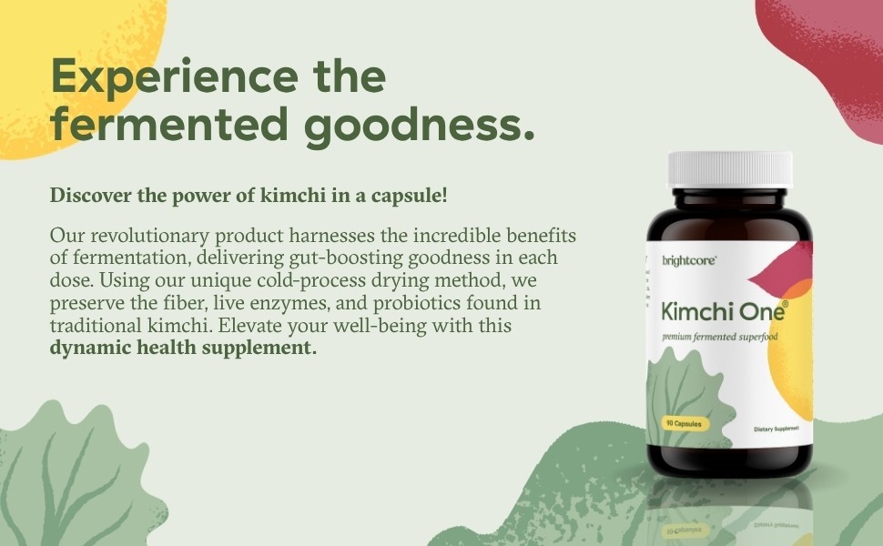 Kimchi One® (Official Listing) – Kimchi Powder Capsules -Brightcore Nutrition®