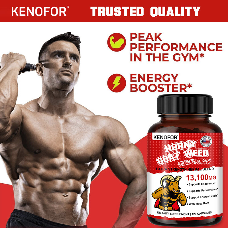 Horny Goat Weed Capsules, Potent Herbal Blend – 13,100 Mg