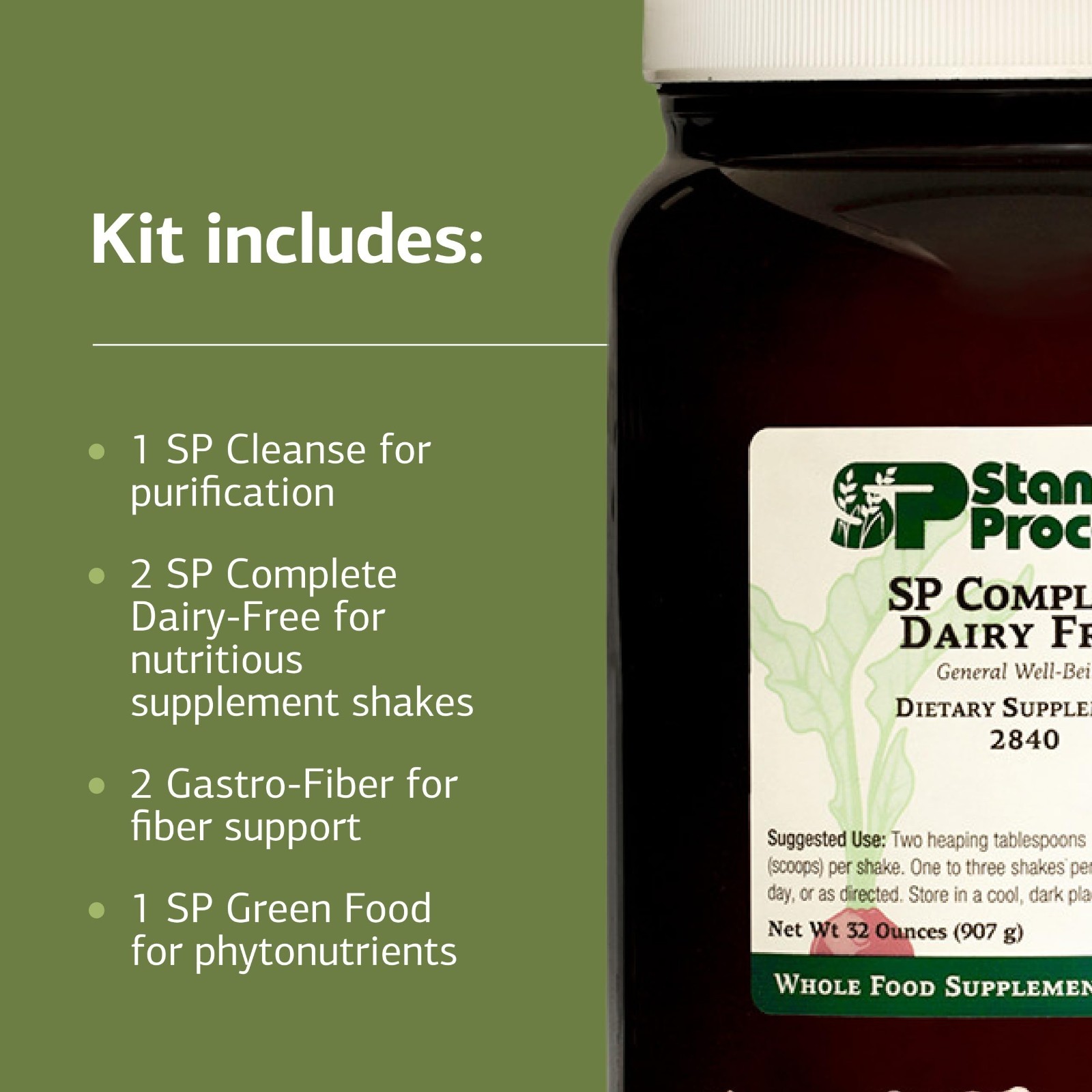 21-Day Detox Kit – Vegan, Gluten-Free, Dairy-Free SP Complete & Gastro Fiber