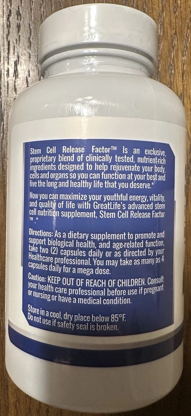 Stem Cell Release Factor Supplement